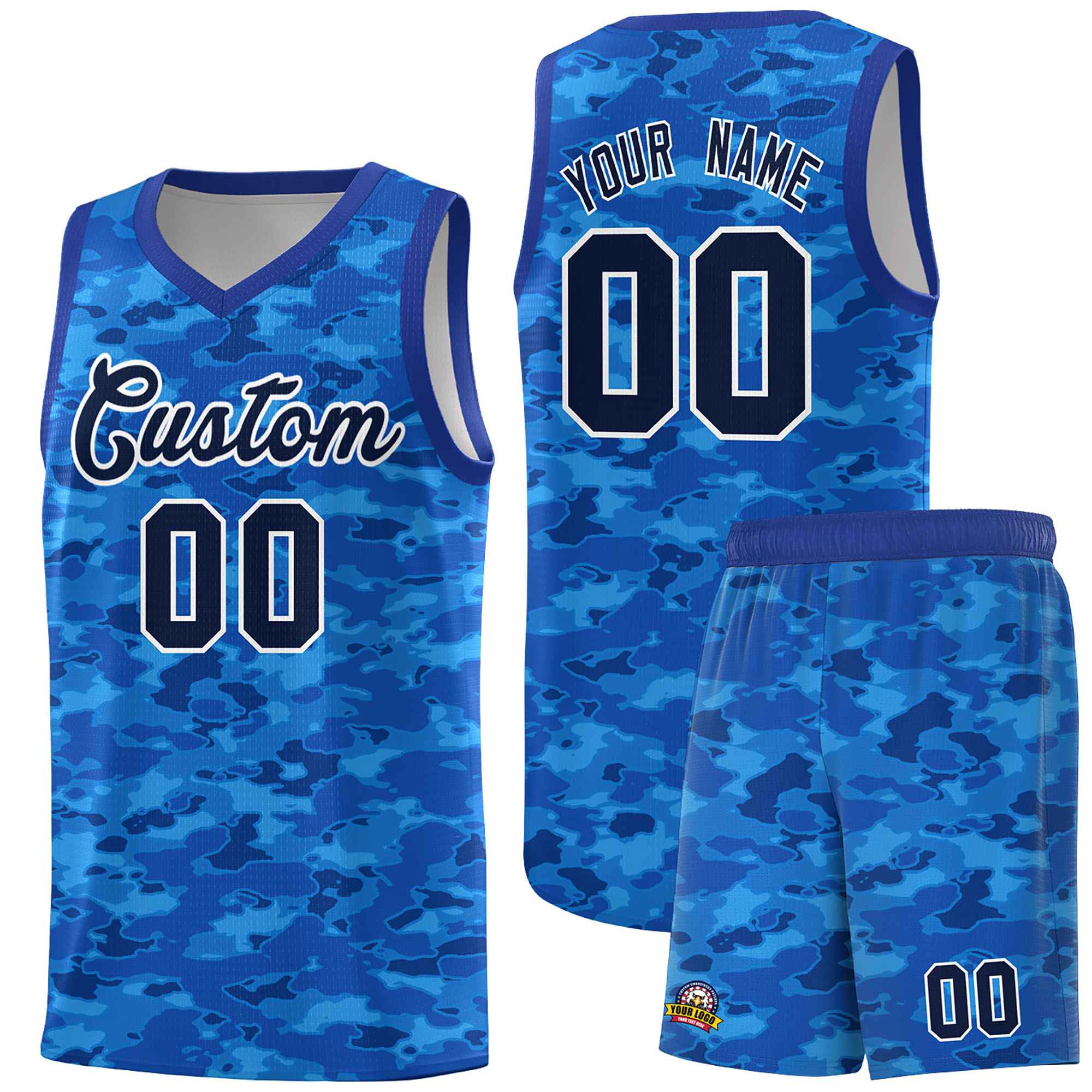 Custom Personalized Camo Sets Sports Uniform Basketball Jersey