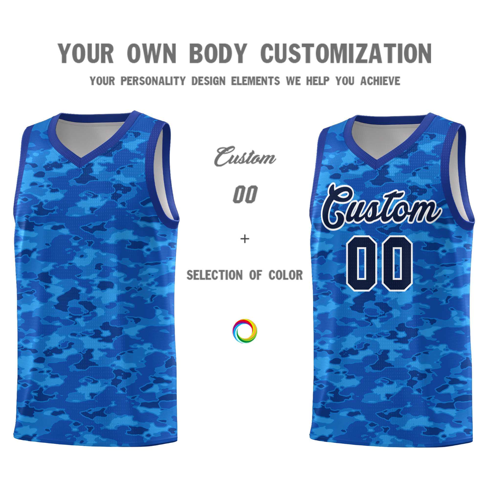 Custom Personalized Camo Sets Sports Uniform Basketball Jersey