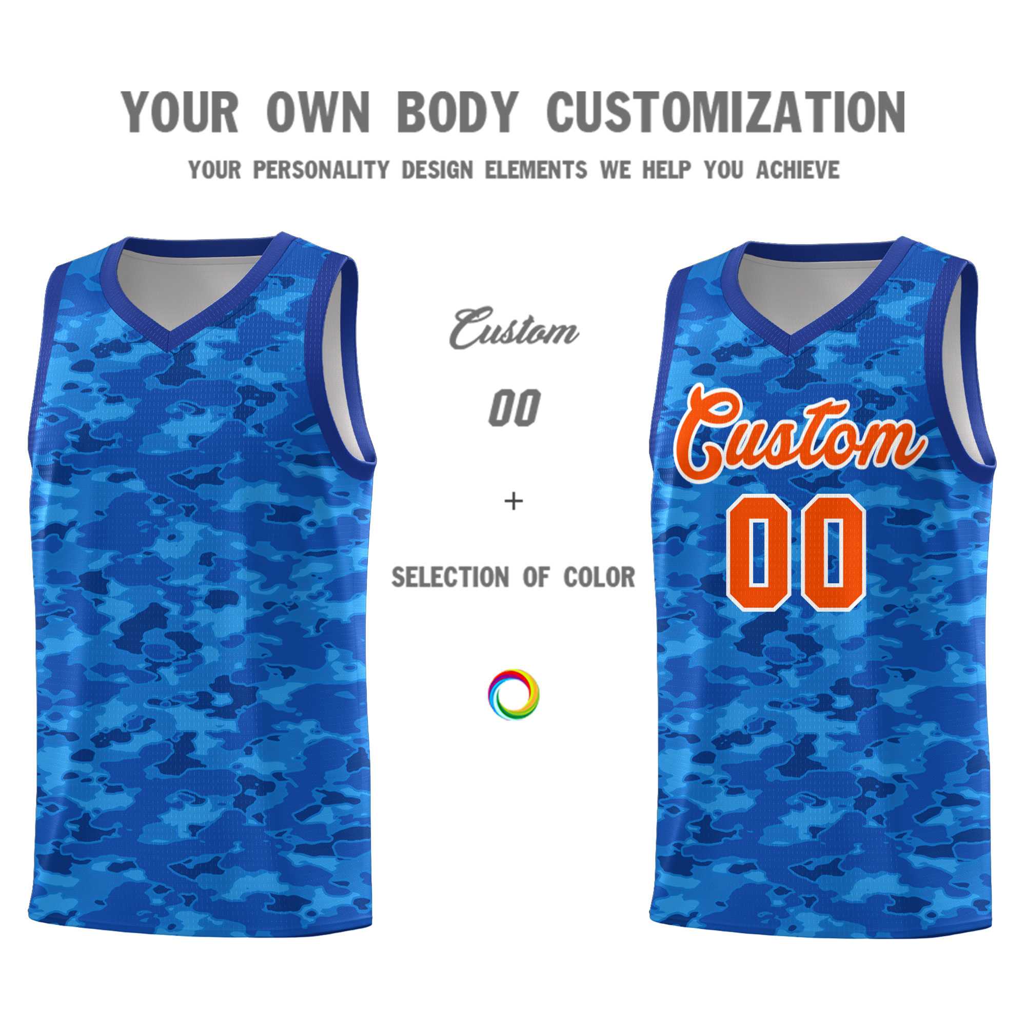 Custom Personalized Camo Sets Sports Uniform Basketball Jersey