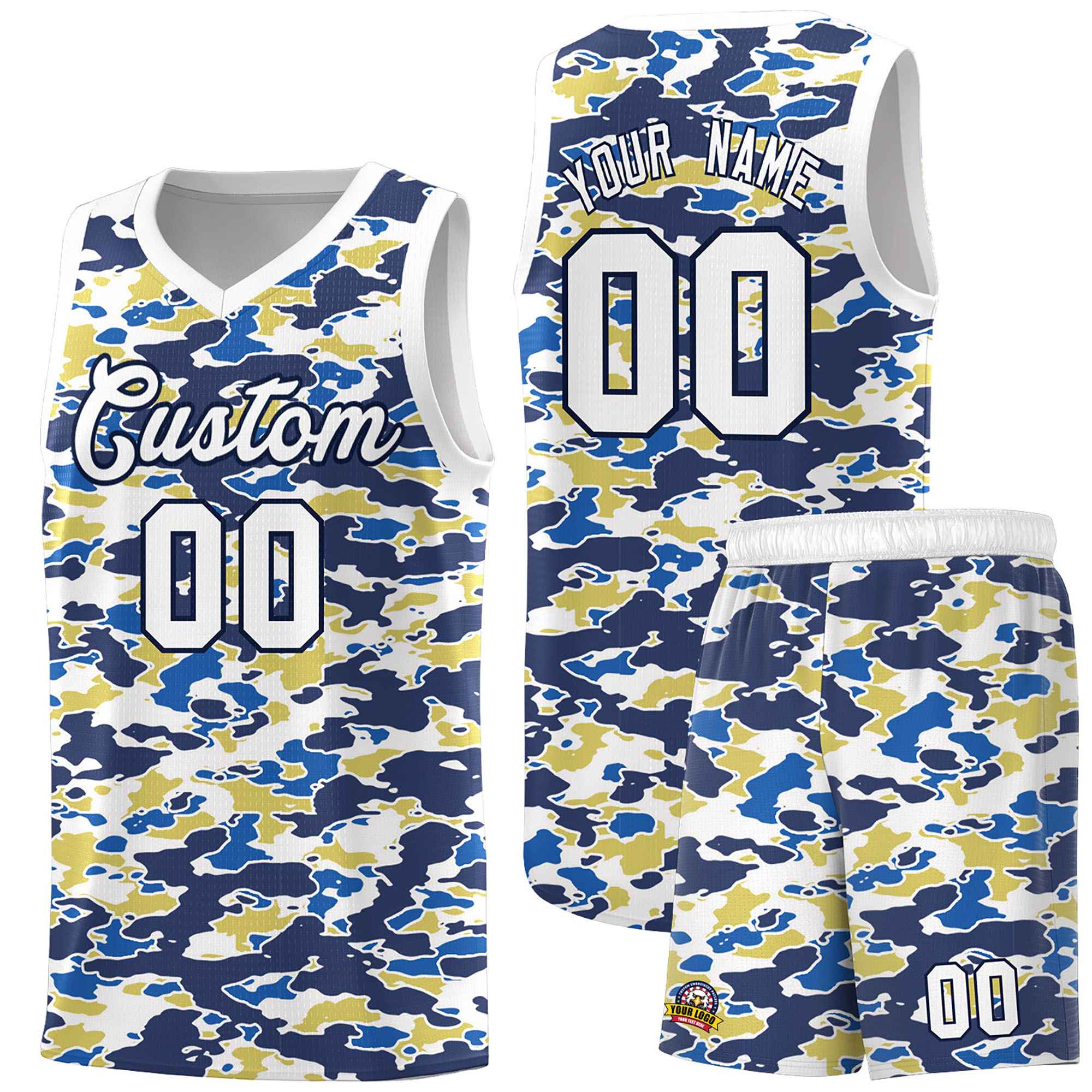 Custom Personalized Camo Sets Sports Uniform Basketball Jersey