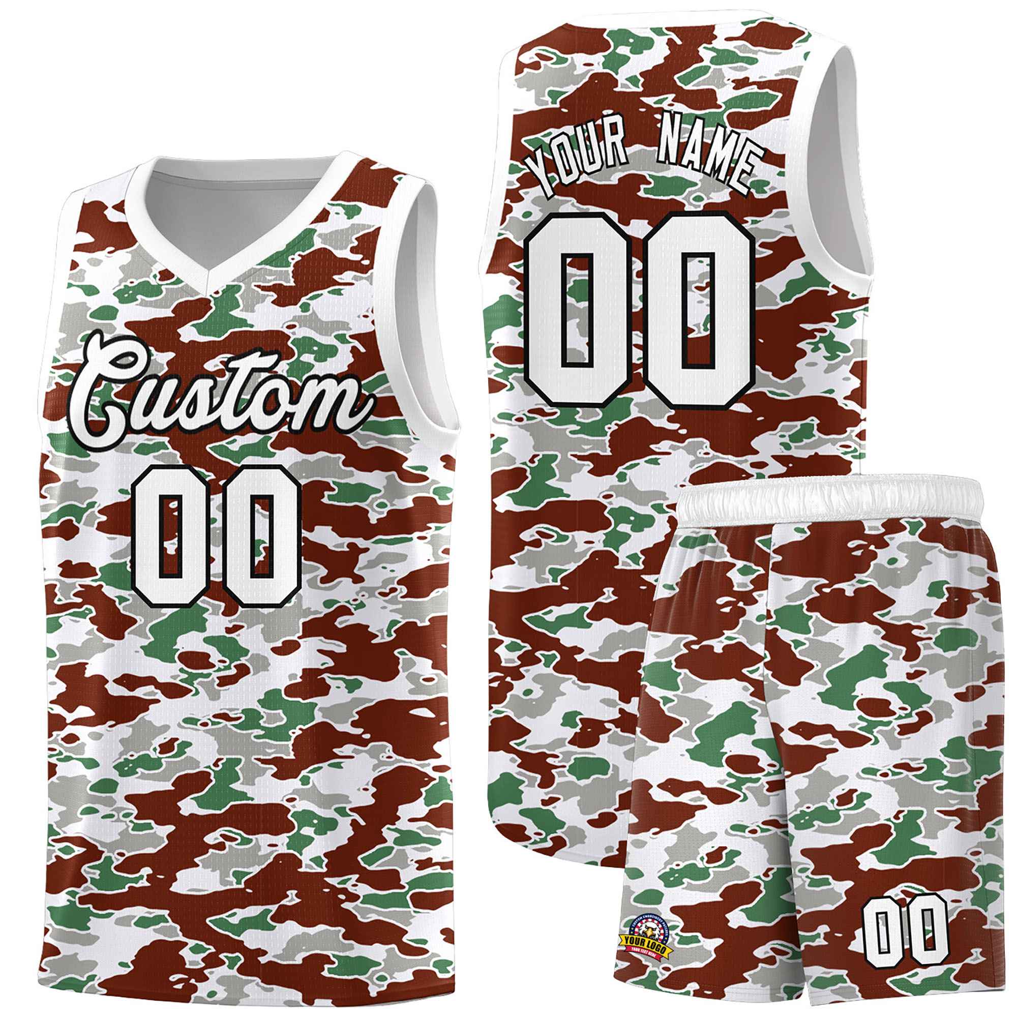 Custom Personalized Camo Sets Sports Uniform Basketball Jersey