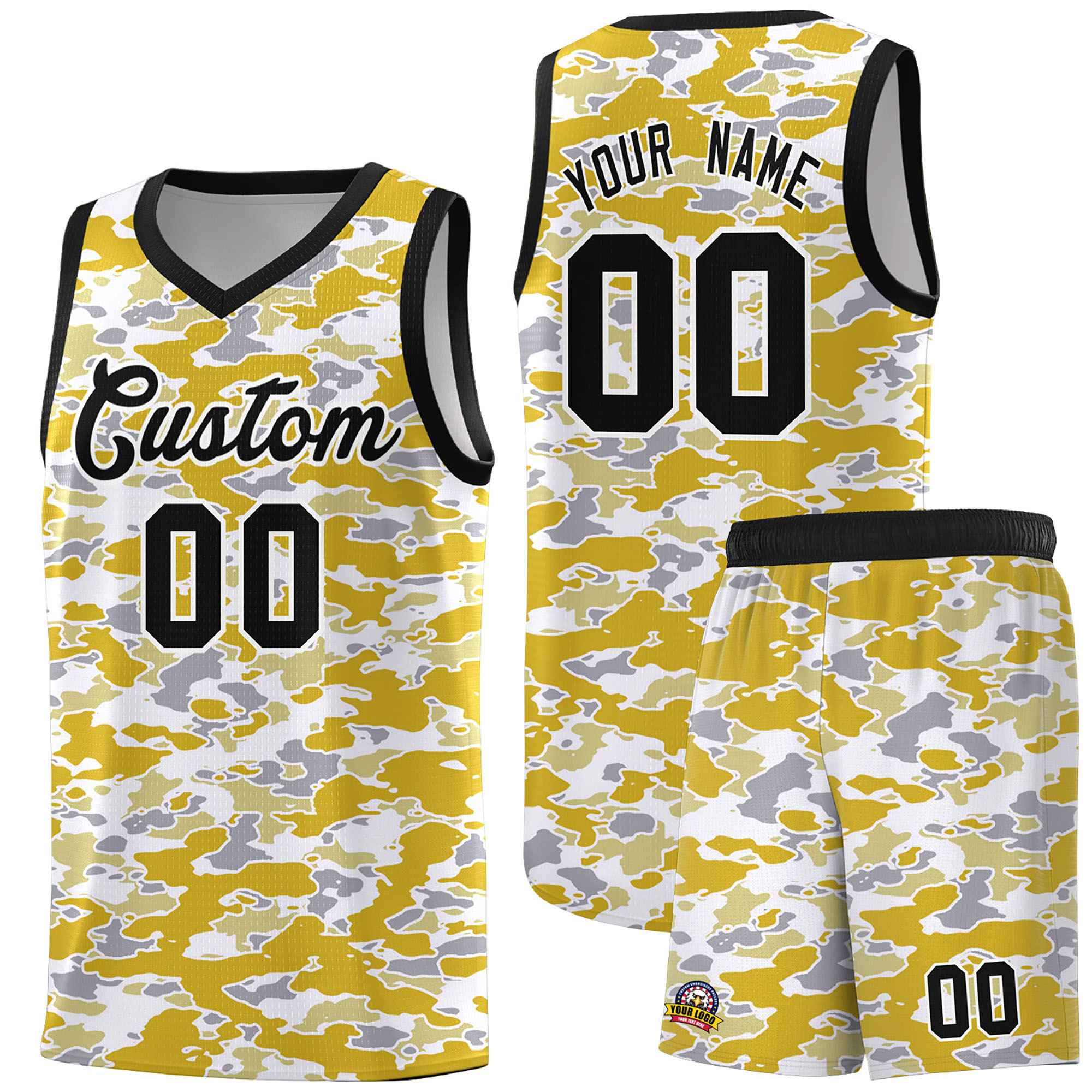 Custom Personalized Camo Sets Sports Uniform Basketball Jersey