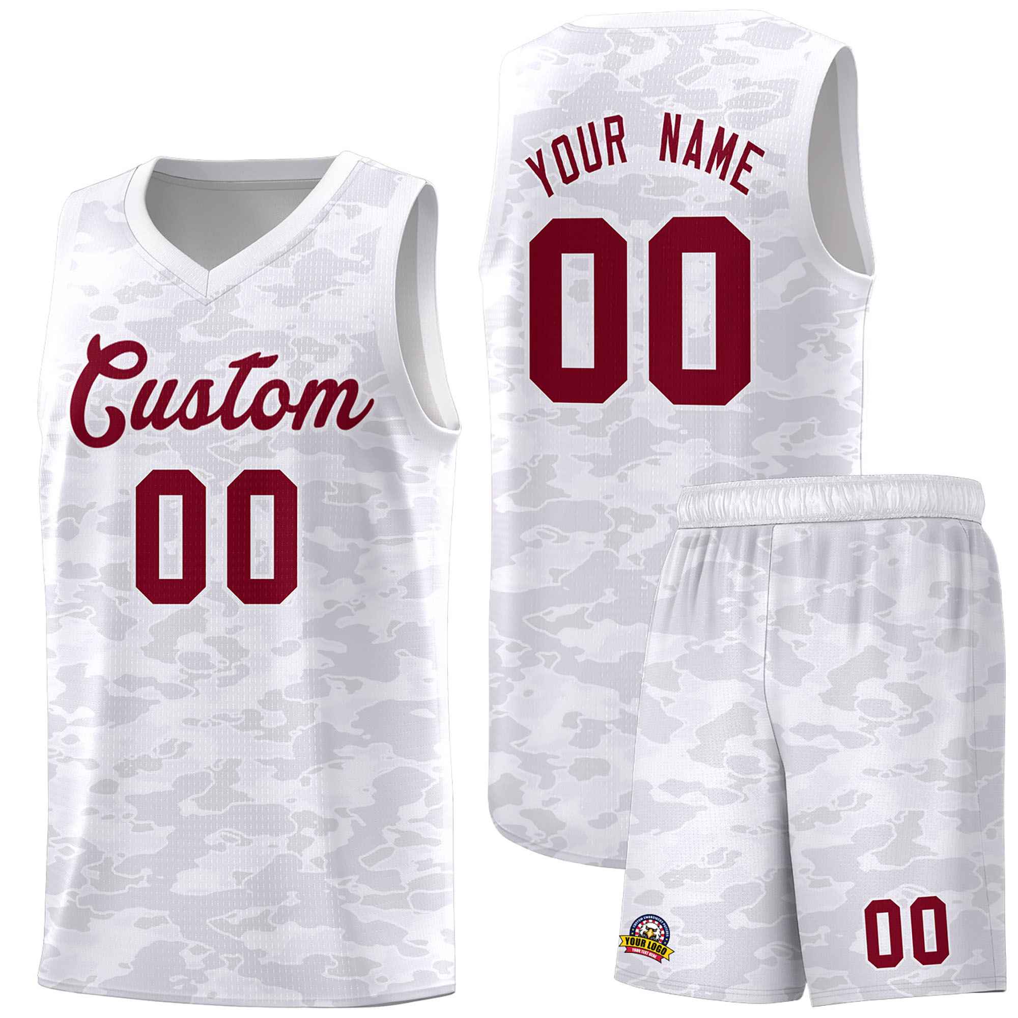 Custom Personalized Camo Sets Sports Uniform Basketball Jersey