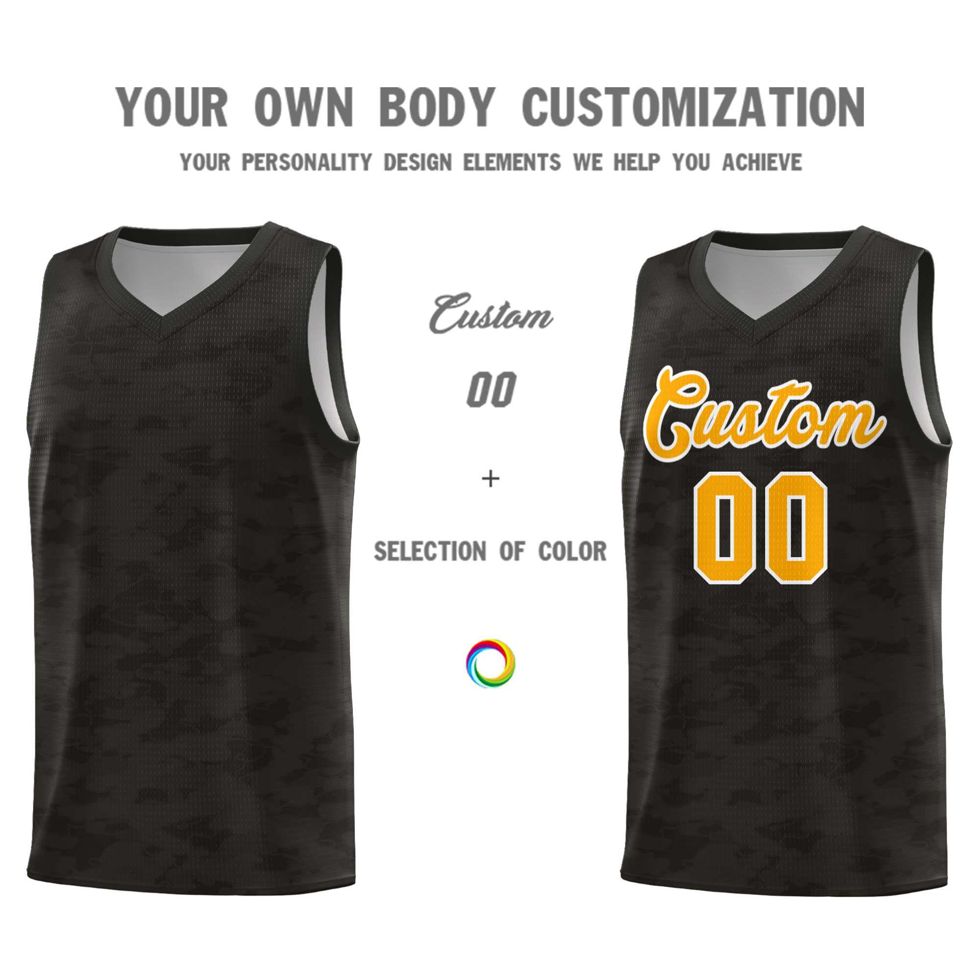 Custom Personalized Camo Sets Sports Uniform Basketball Jersey