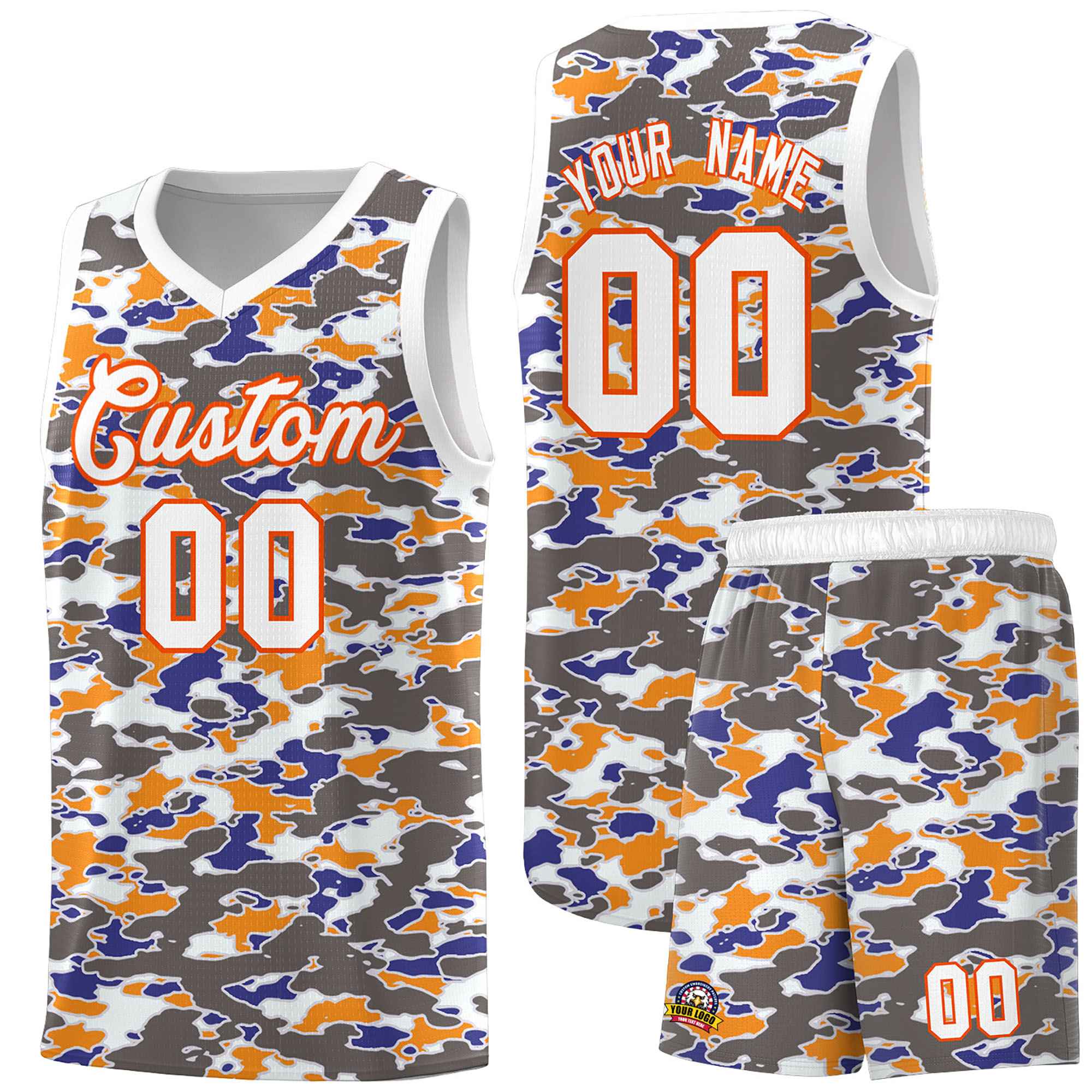 Custom Personalized Camo Sets Sports Uniform Basketball Jersey