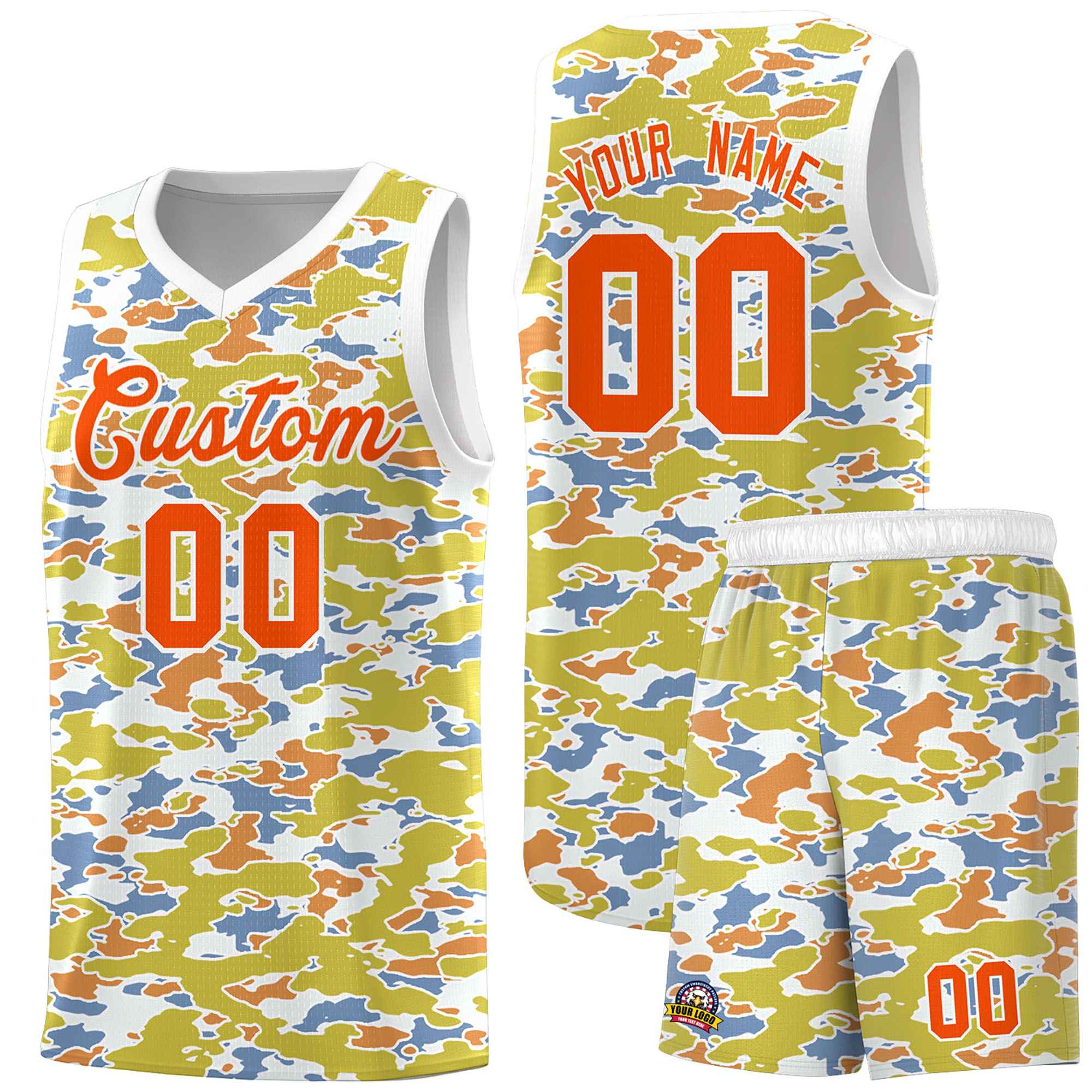 Custom Personalized Camo Sets Sports Uniform Basketball Jersey