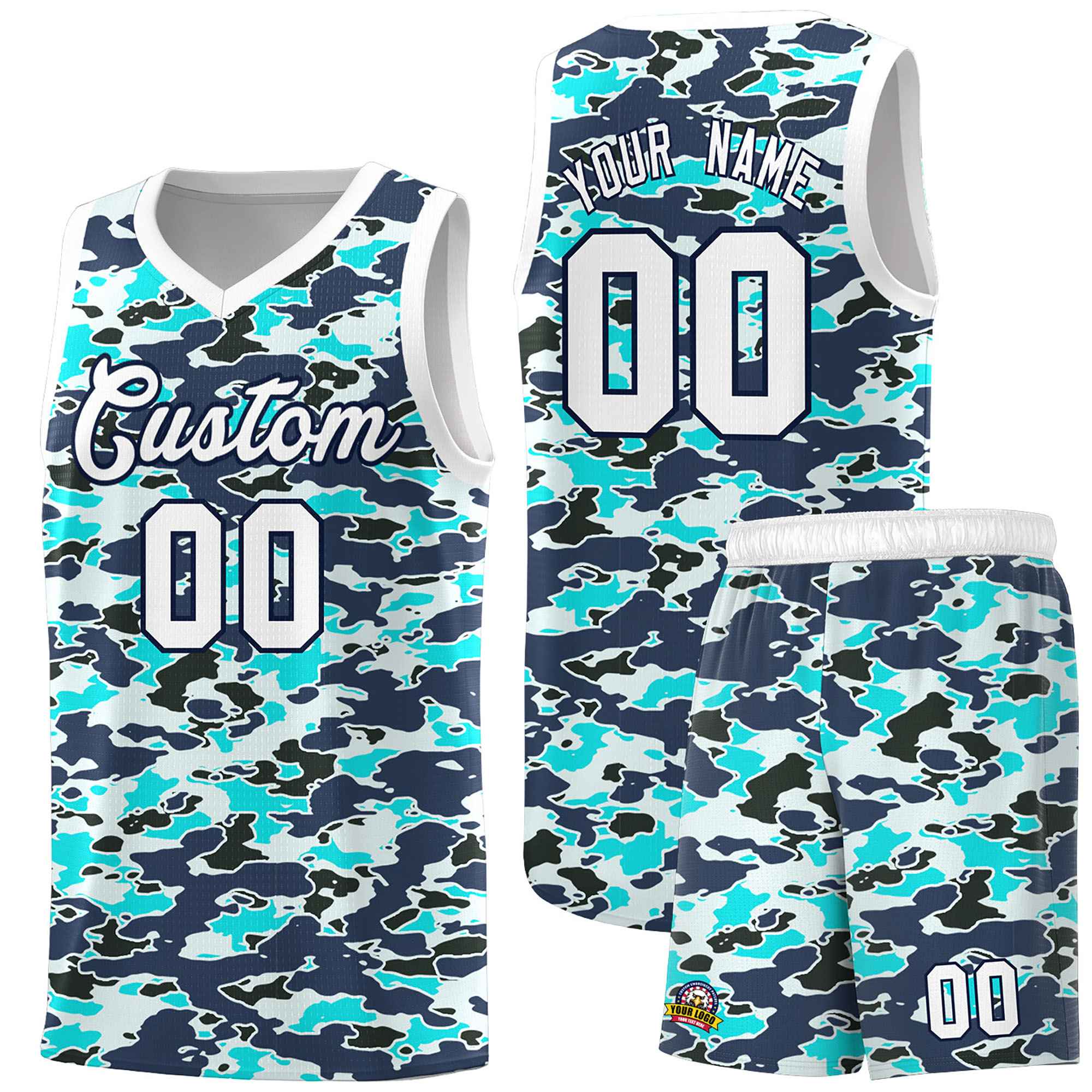 Custom Personalized Camo Sets Sports Uniform Basketball Jersey