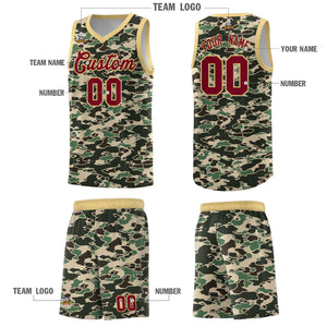 Custom Personalized Camo Sets Sports Uniform Basketball Jersey