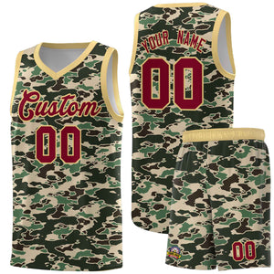 Custom Personalized Camo Sets Sports Uniform Basketball Jersey