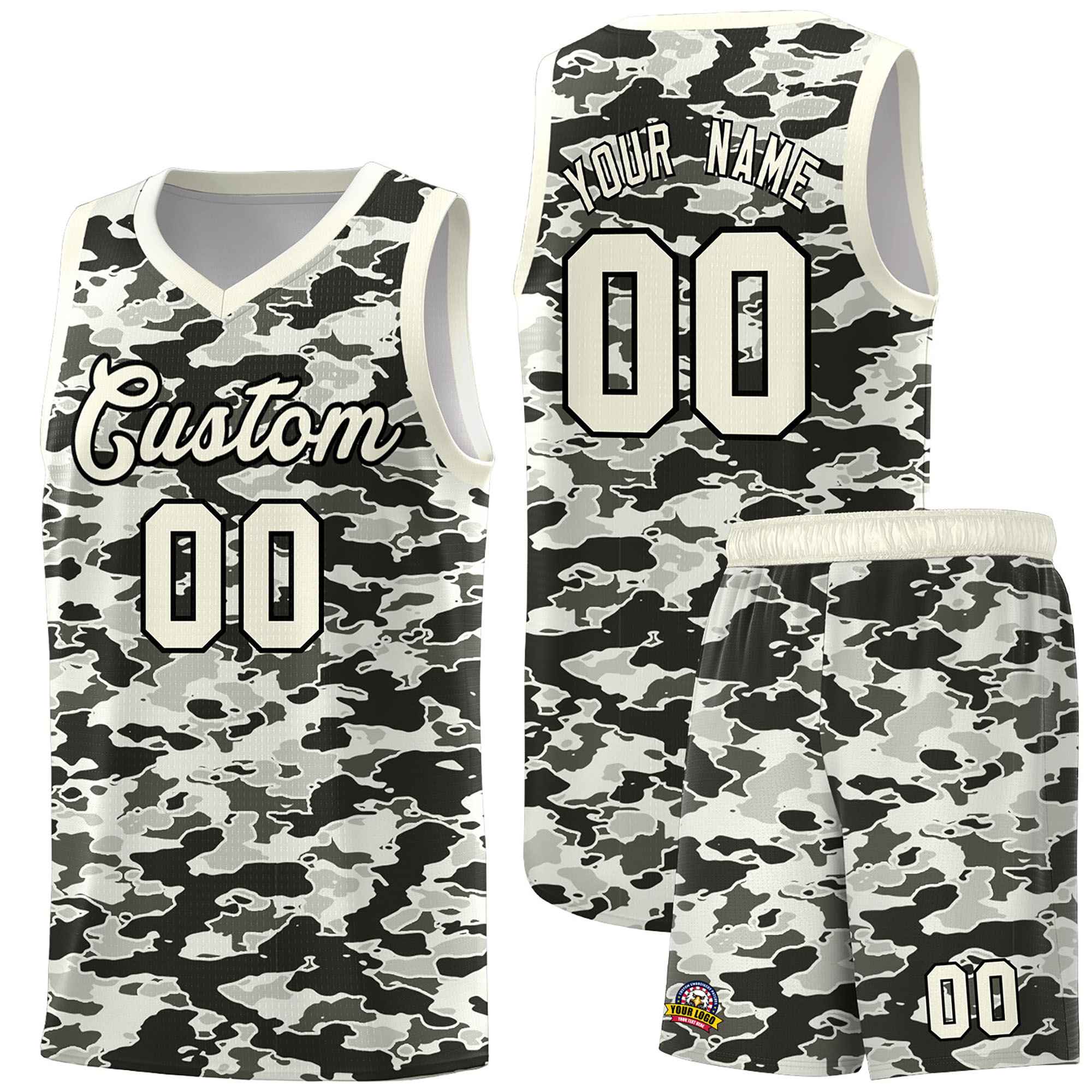 Custom Personalized Camo Sets Sports Uniform Basketball Jersey