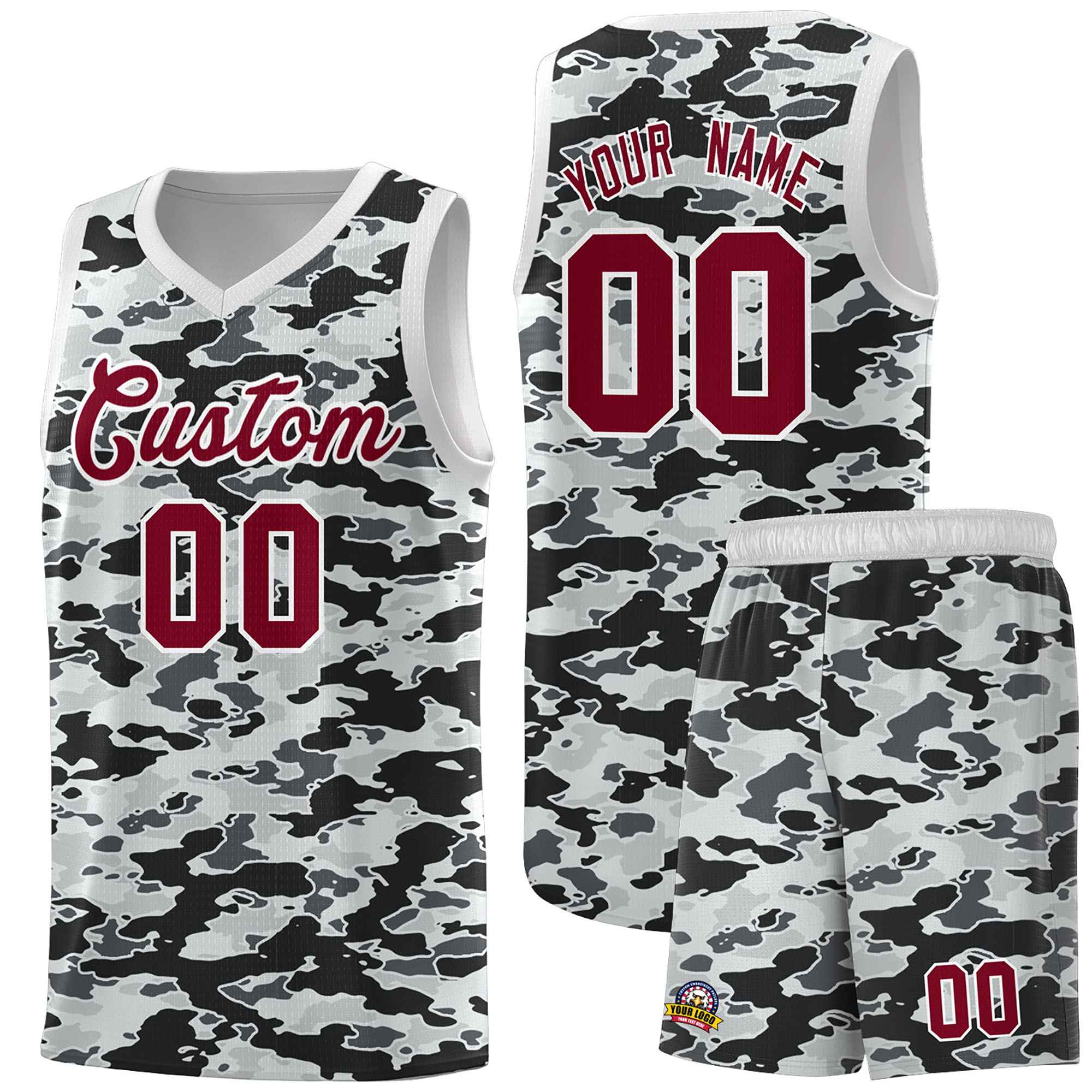 Custom Personalized Camo Sets Sports Uniform Basketball Jersey