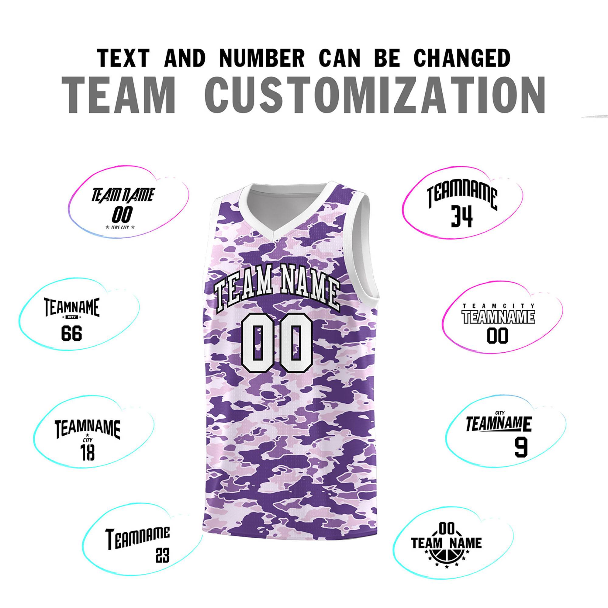 Custom Personalized Camo Sets Sports Uniform Basketball Jersey