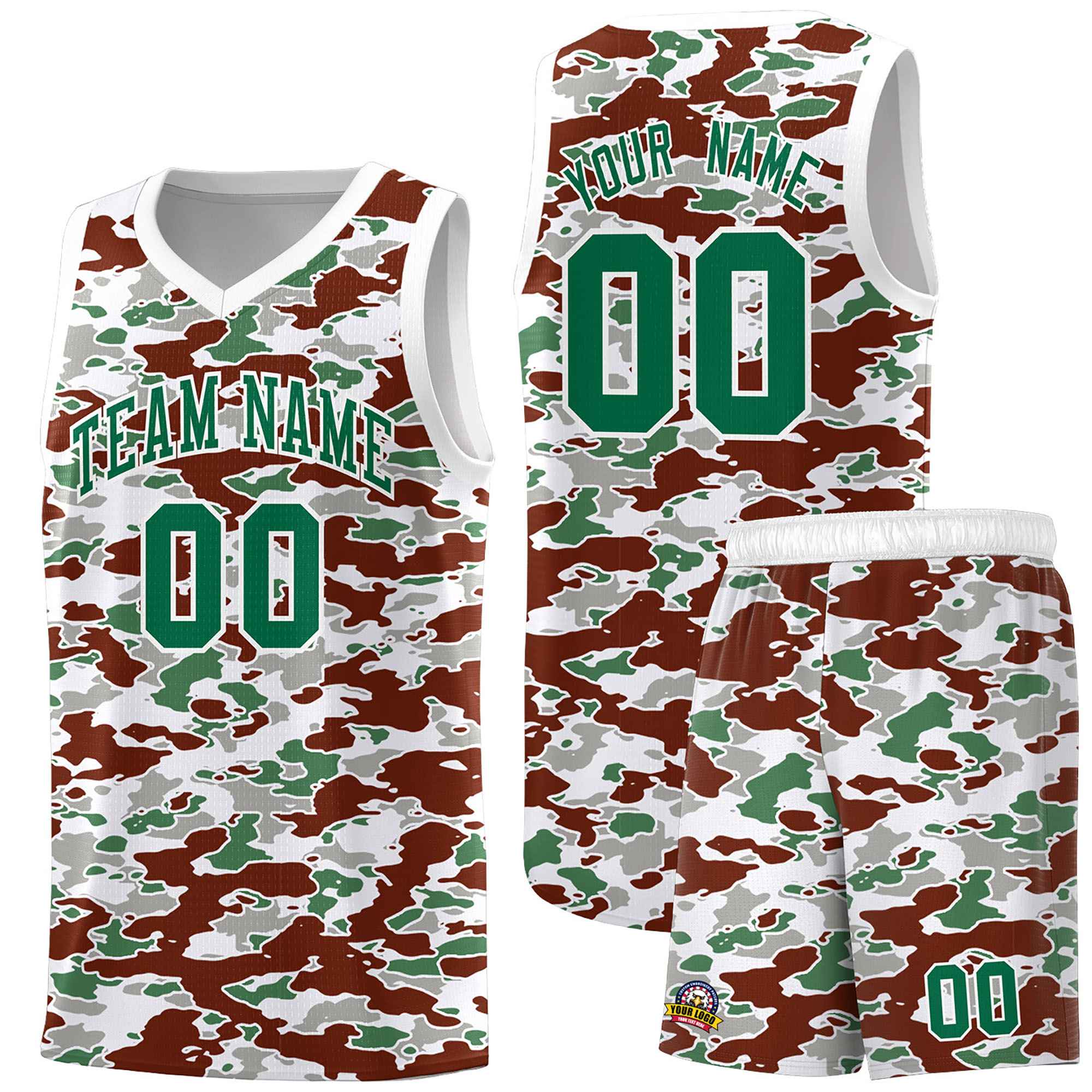 Custom Personalized Camo Sets Sports Uniform Basketball Jersey