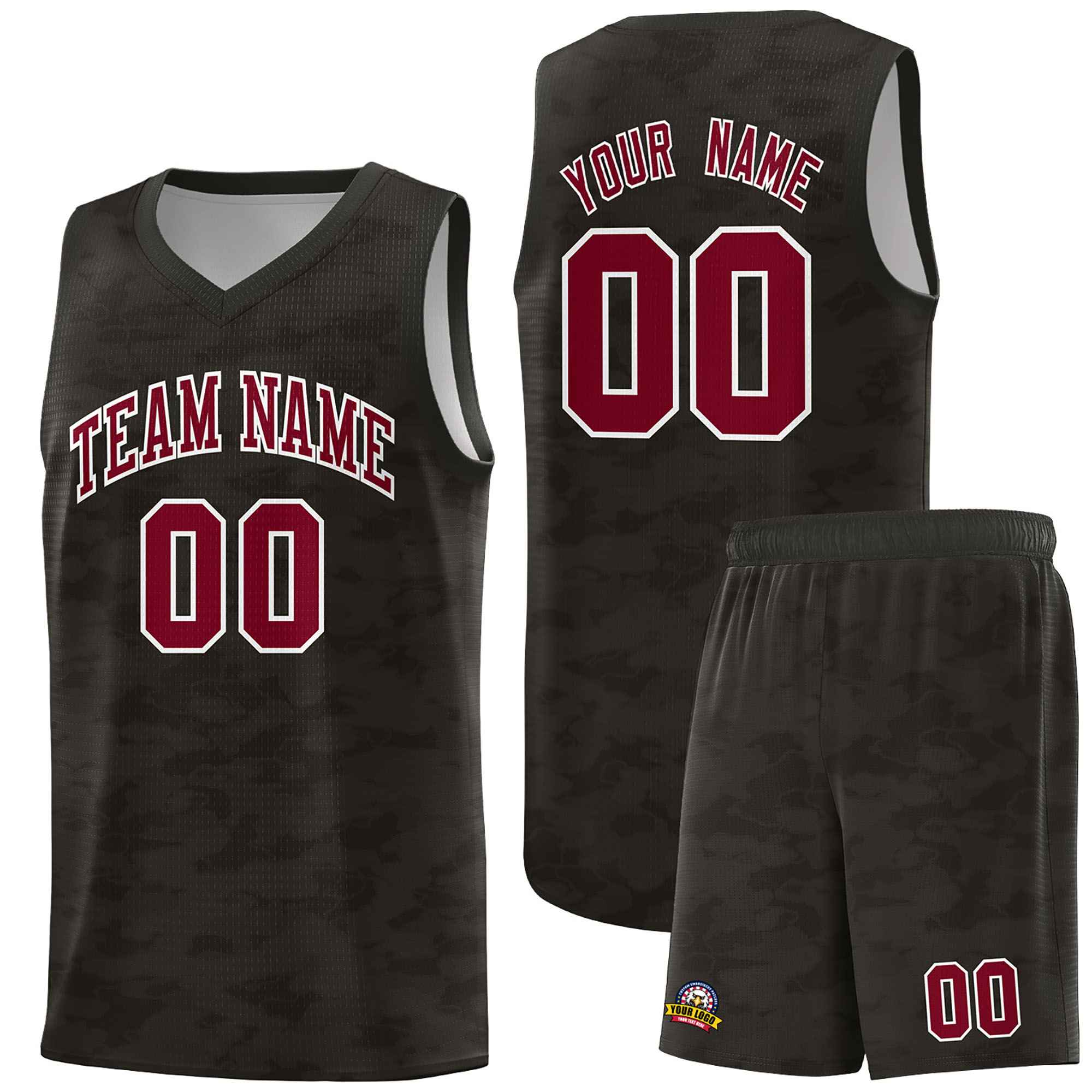 Custom Personalized Camo Sets Sports Uniform Basketball Jersey