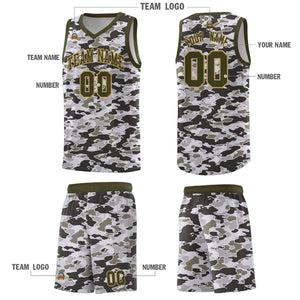 Custom Personalized Camo Sets Sports Uniform Basketball Jersey