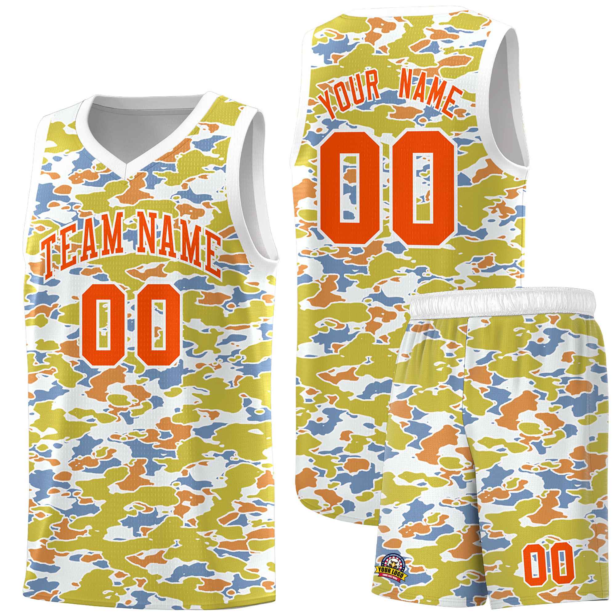 Custom Personalized Camo Sets Sports Uniform Basketball Jersey