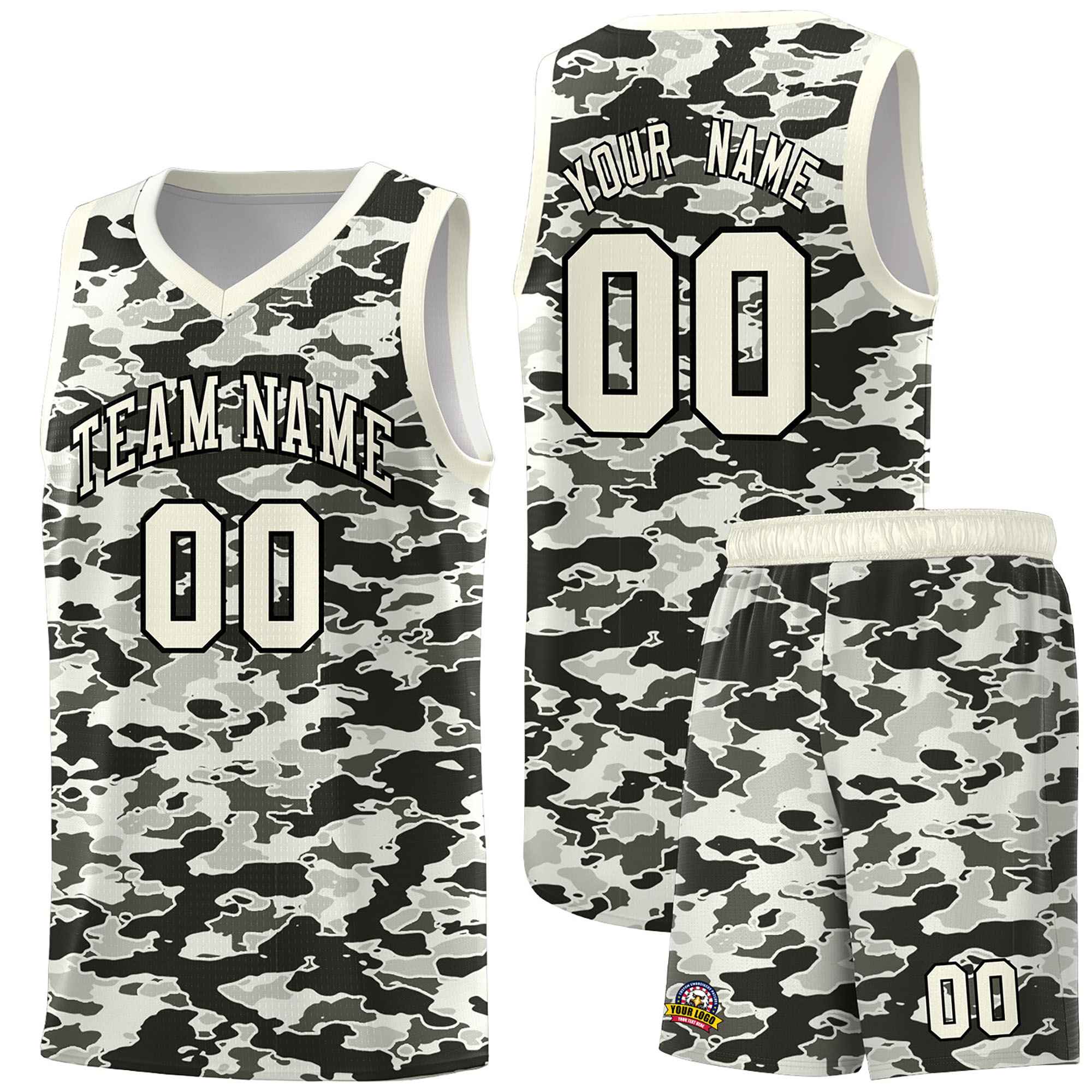 Custom Personalized Camo Sets Sports Uniform Basketball Jersey