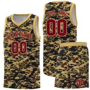 Custom Personalized Camo Sets Sports Uniform Basketball Jersey