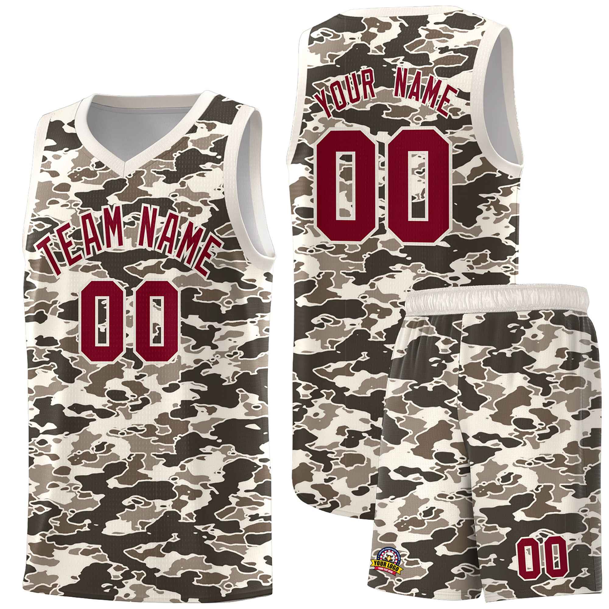 Custom Personalized Camo Sets Sports Uniform Basketball Jersey