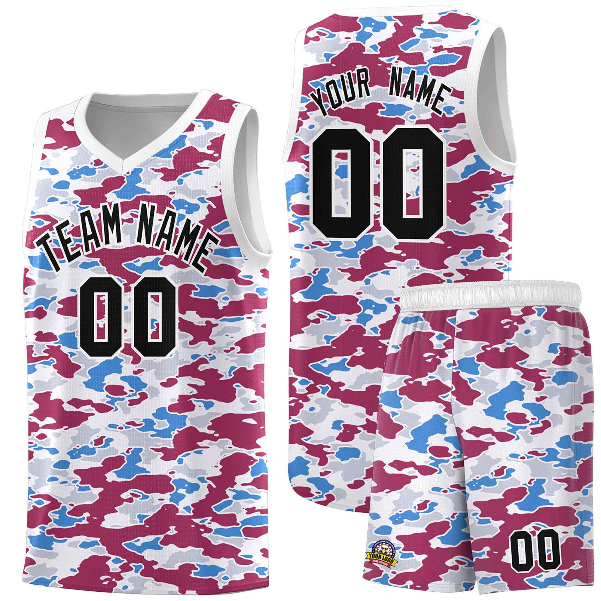 Custom Personalized Camo Sets Sports Uniform Basketball Jersey