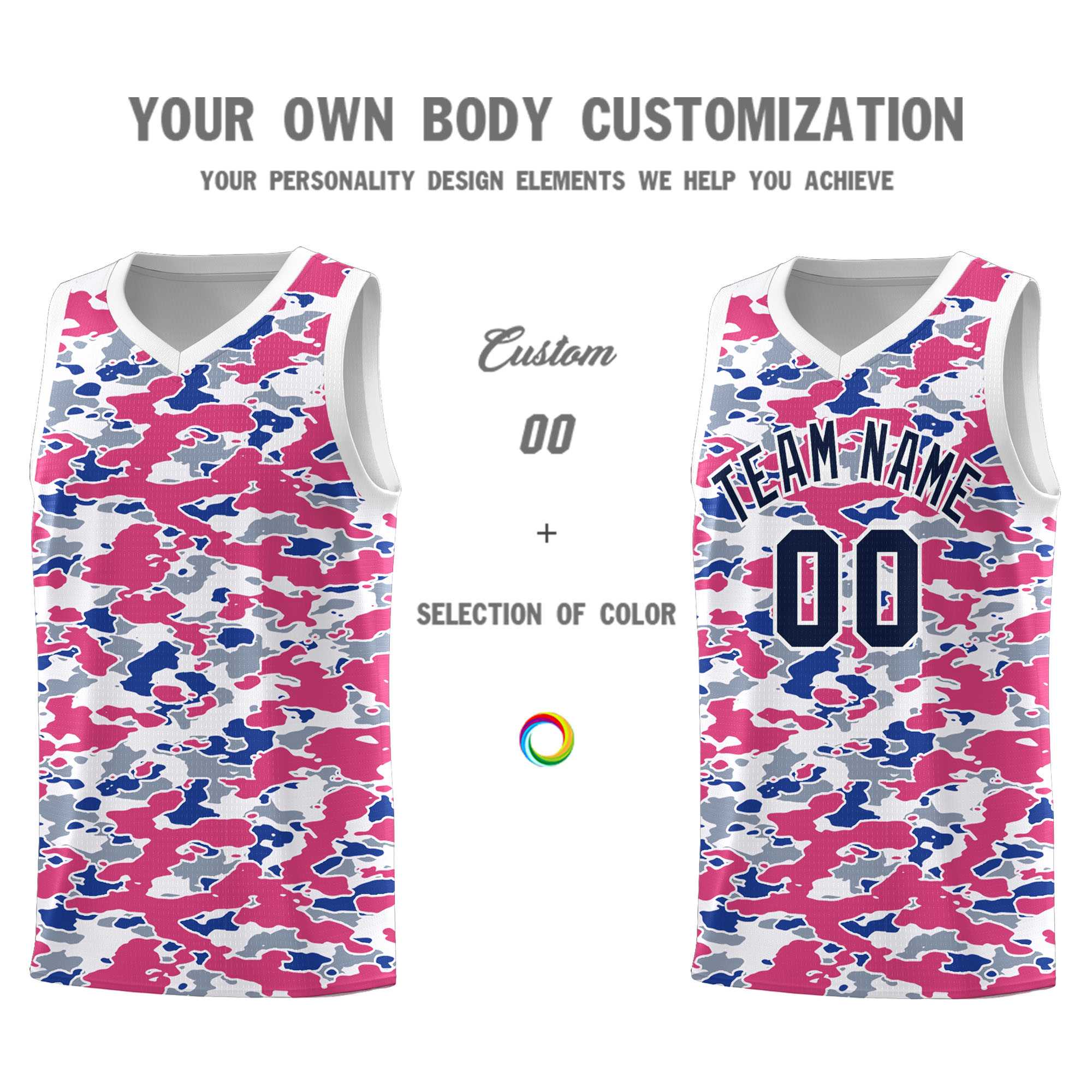 Custom Personalized Camo Sets Sports Uniform Basketball Jersey