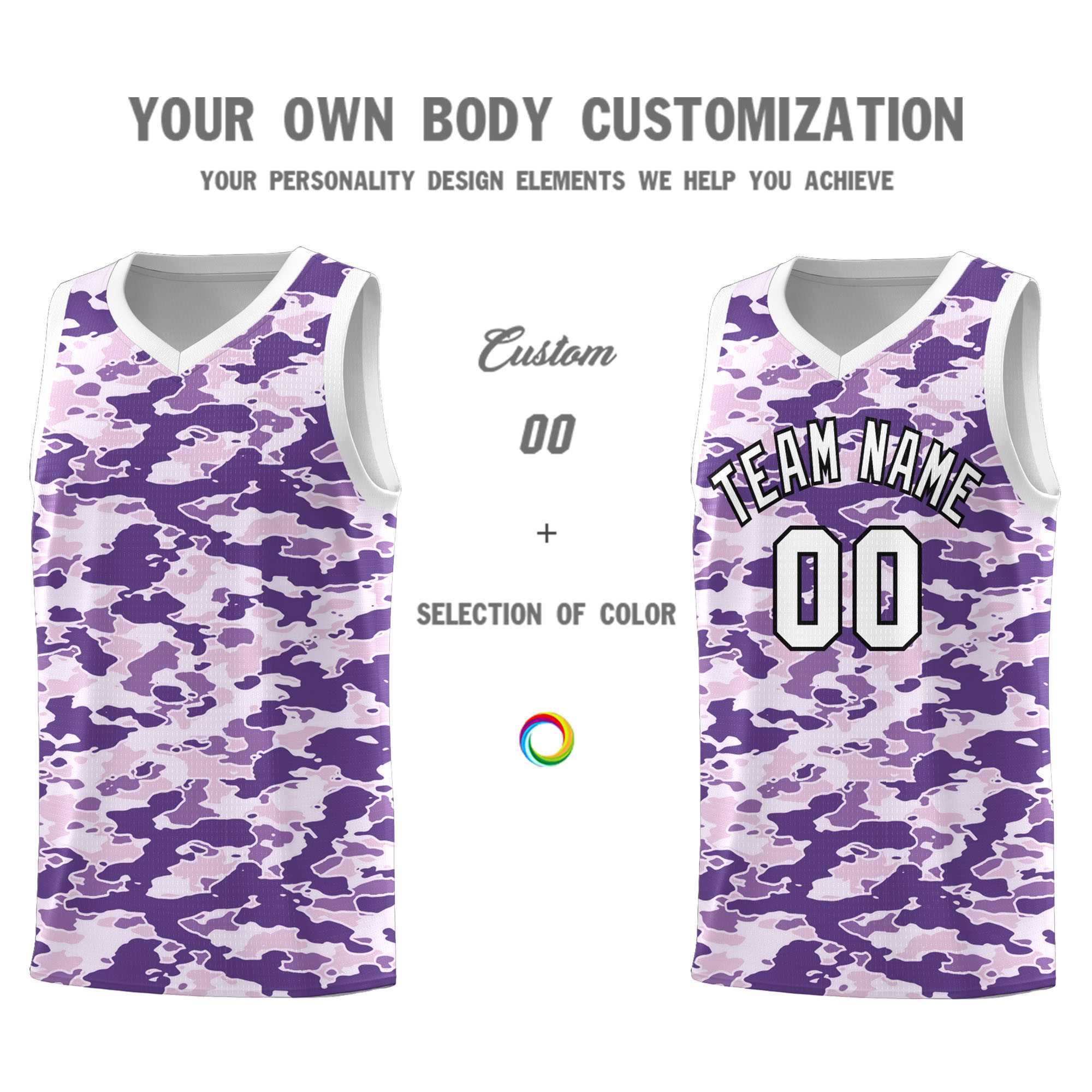 Custom Personalized Camo Sets Sports Uniform Basketball Jersey