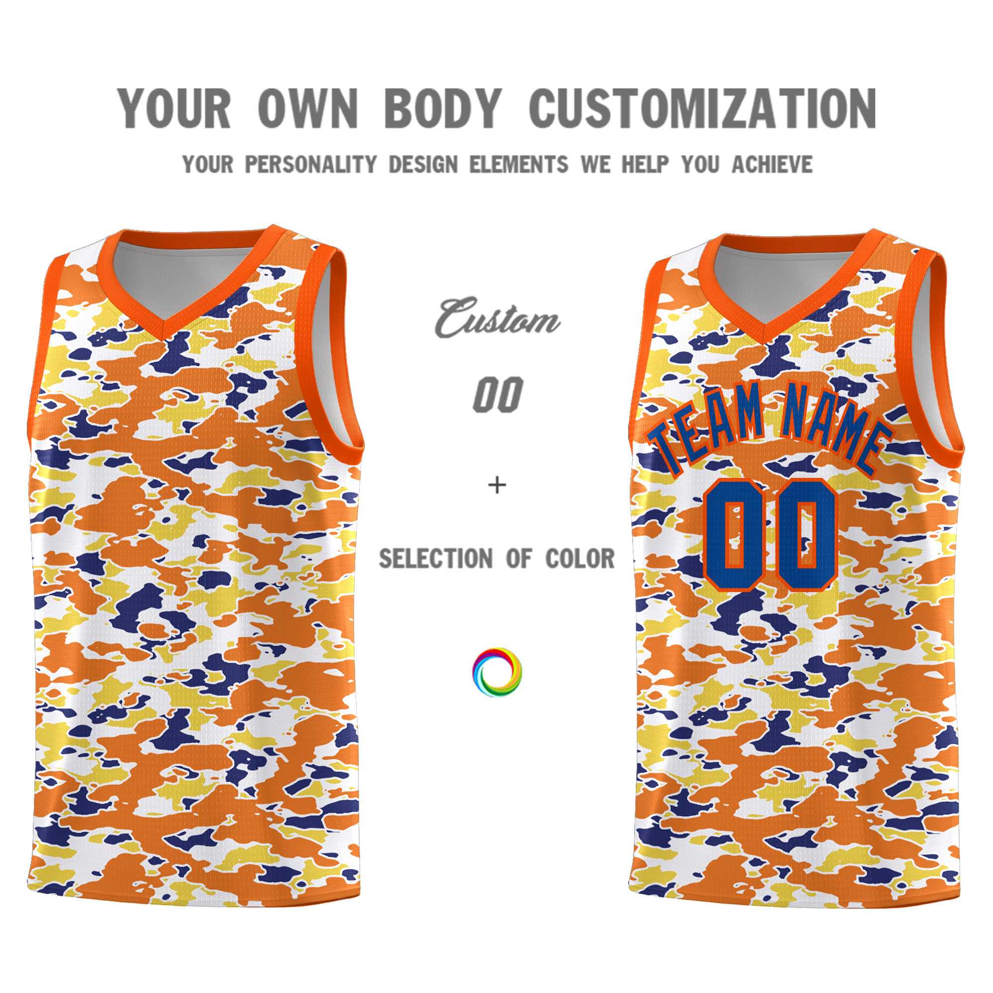 Custom Personalized Camo Sets Sports Uniform Basketball Jersey