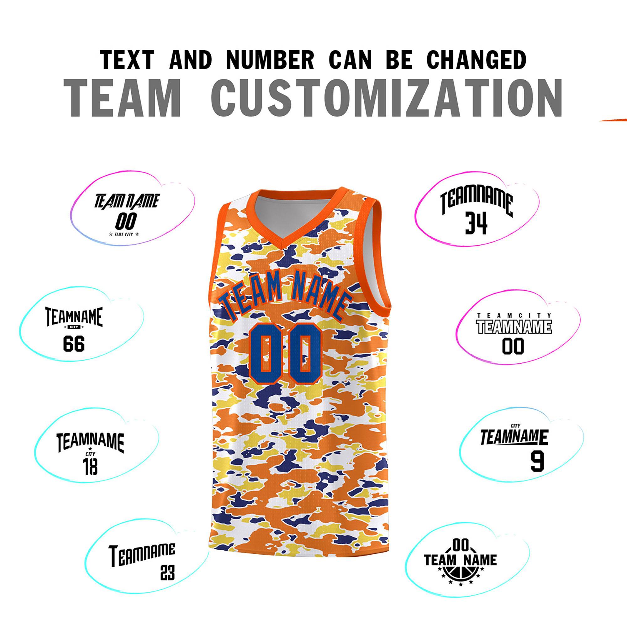 Custom Personalized Camo Sets Sports Uniform Basketball Jersey