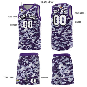 Custom Personalized Camo Sets Sports Uniform Basketball Jersey