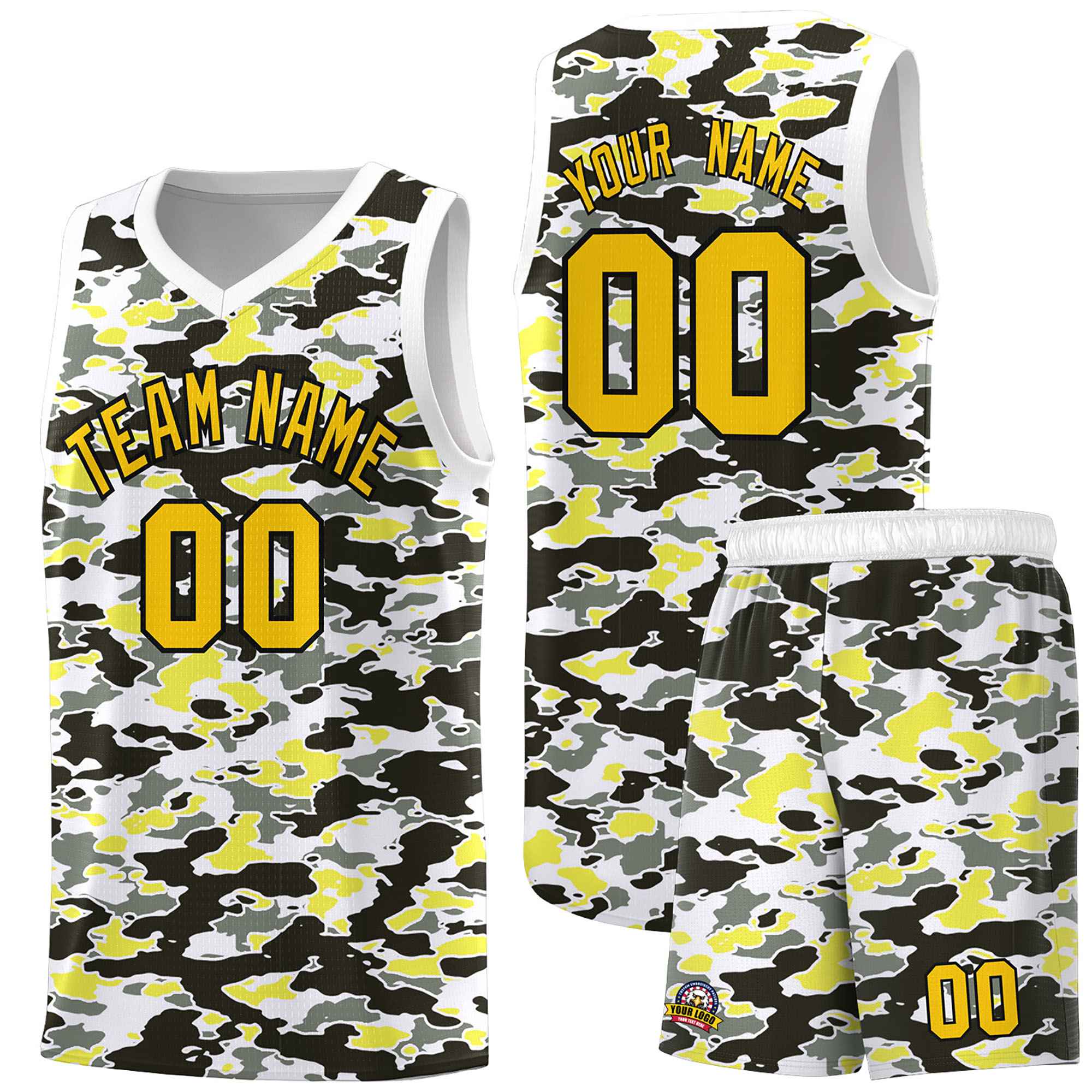 Custom Personalized Camo Sets Sports Uniform Basketball Jersey