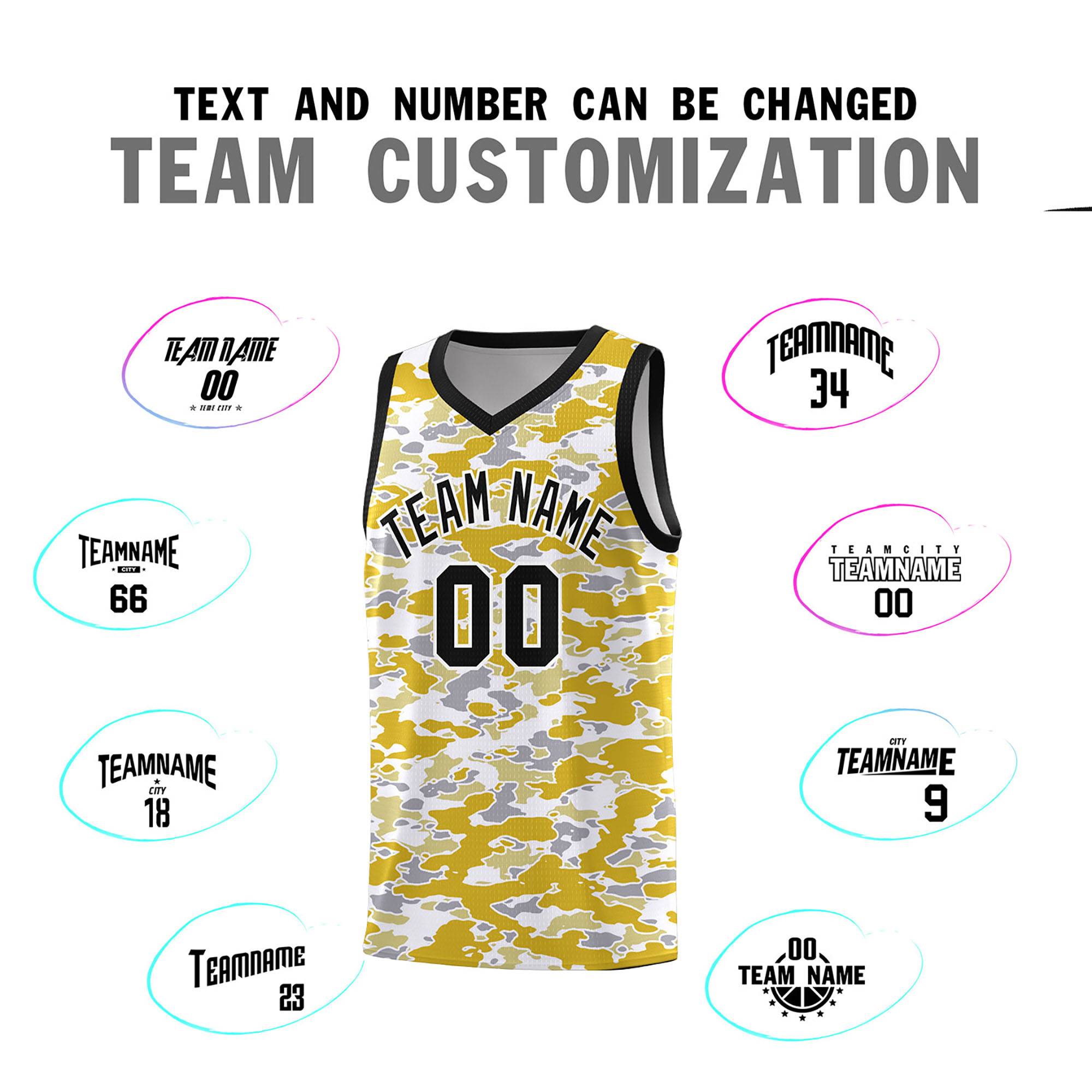 Custom Personalized Camo Sets Sports Uniform Basketball Jersey