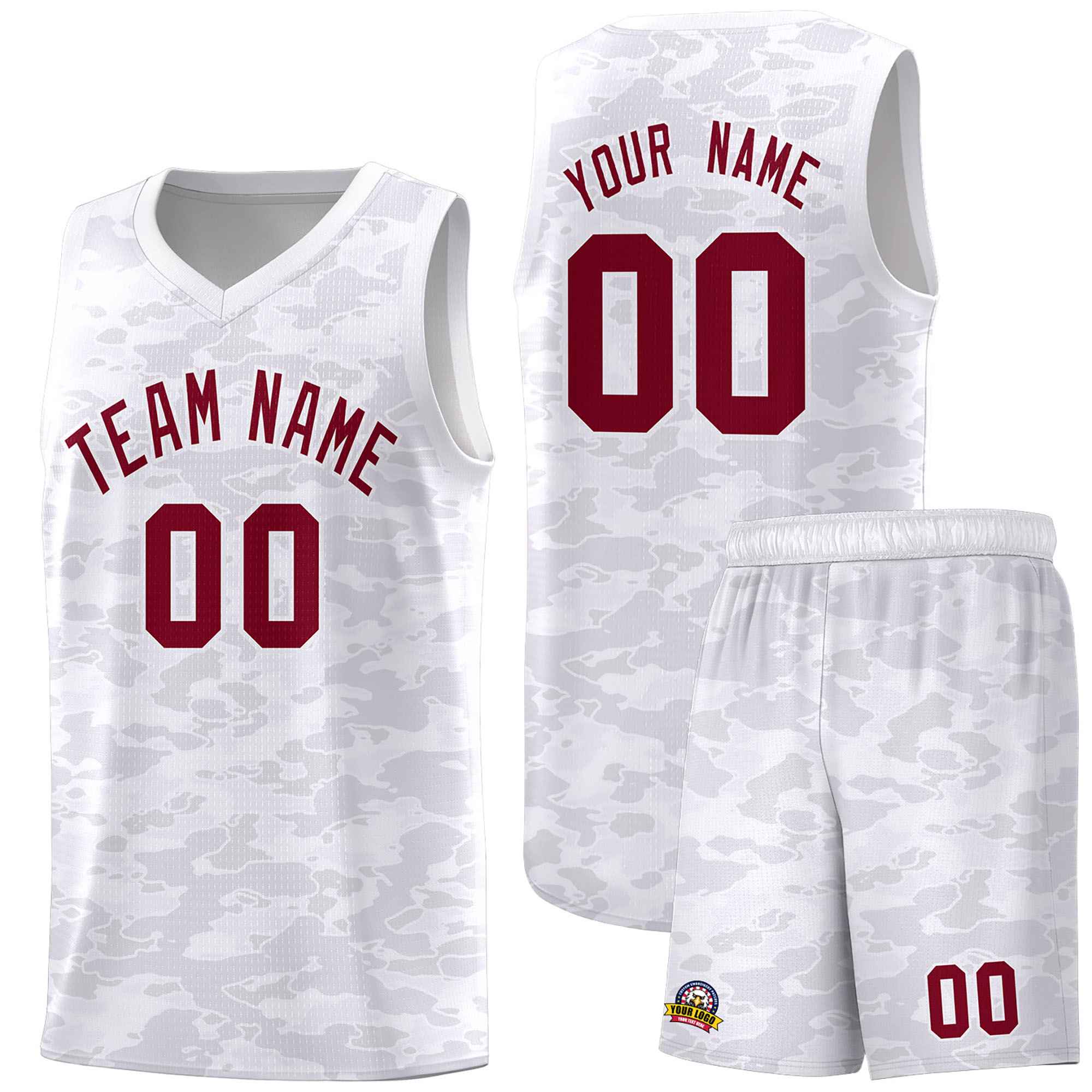 Custom Personalized Camo Sets Sports Uniform Basketball Jersey