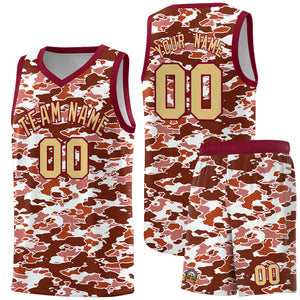 Custom Personalized Camo Sets Sports Uniform Basketball Jersey