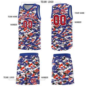 Custom Personalized Camo Sets Sports Uniform Basketball Jersey