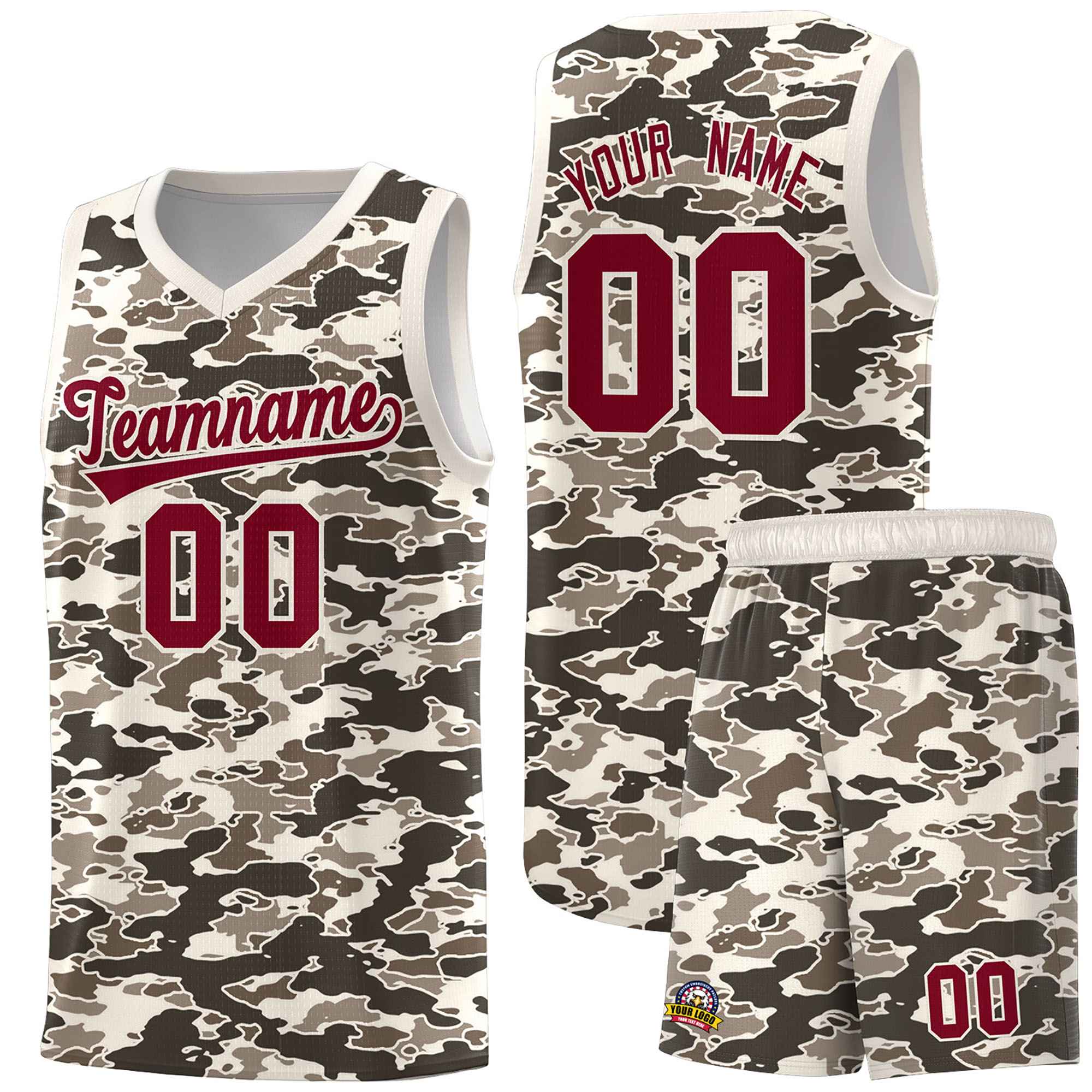 Custom Personalized Camo Sets Sports Uniform Basketball Jersey