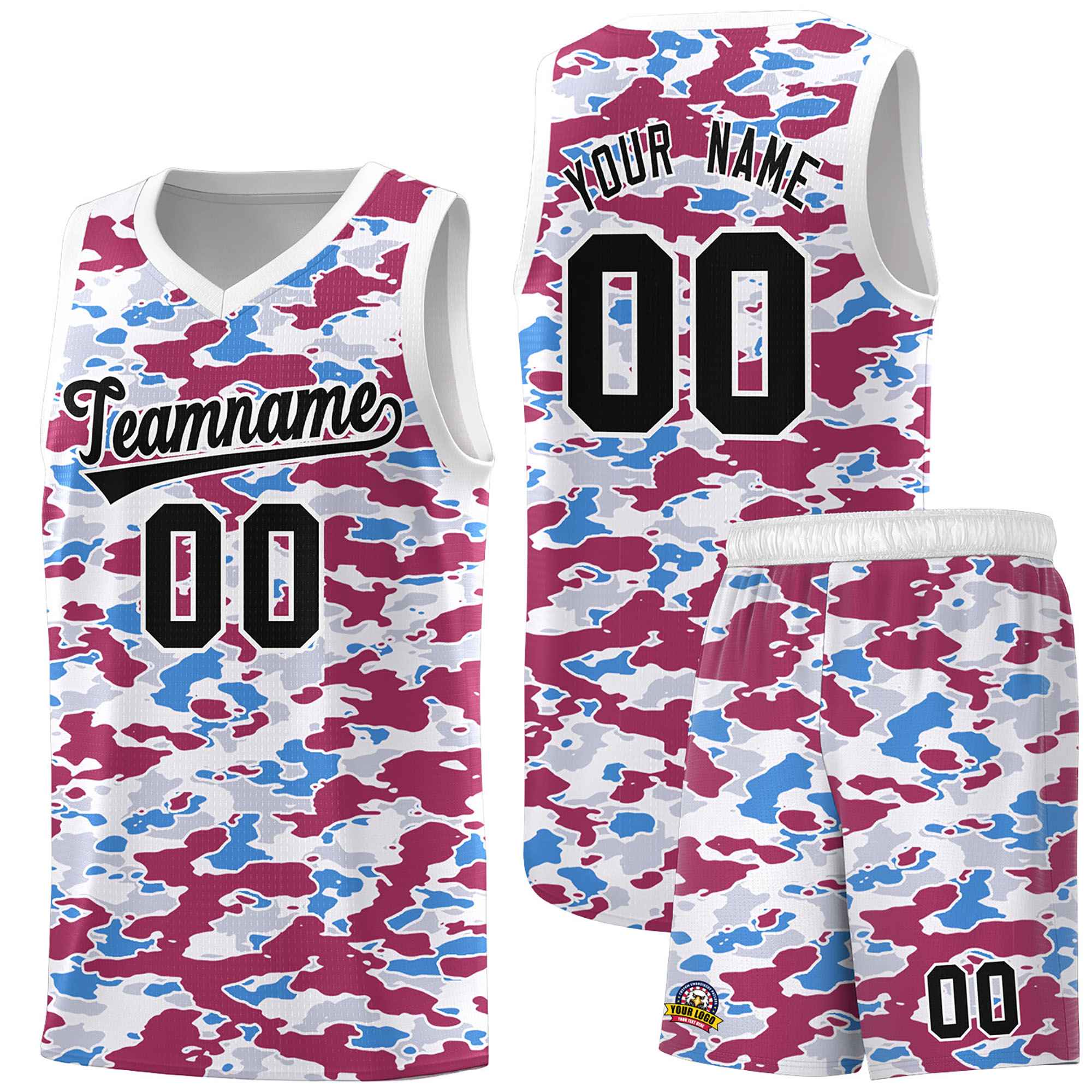 Custom Personalized Camo Sets Sports Uniform Basketball Jersey