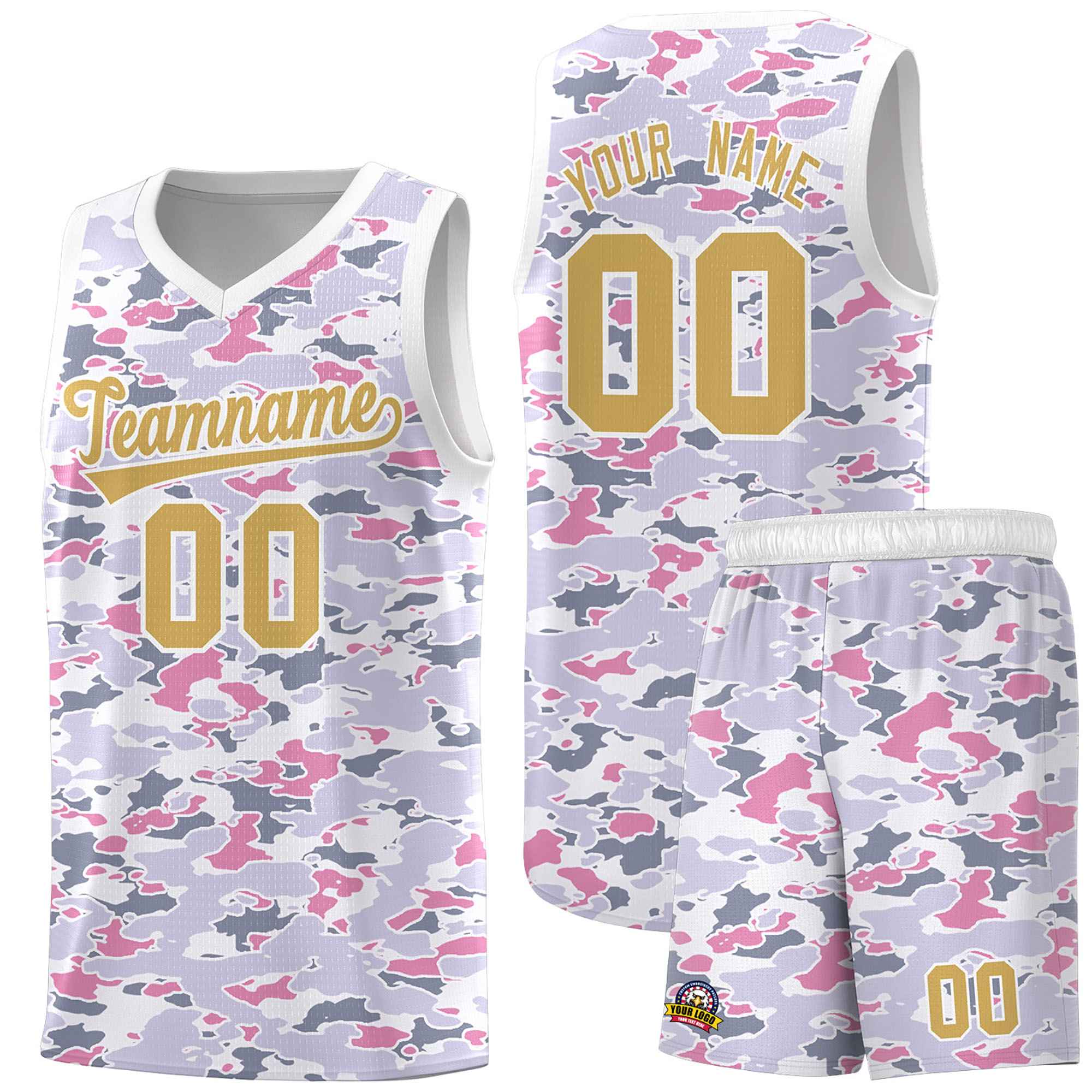 Custom Personalized Camo Sets Sports Uniform Basketball Jersey