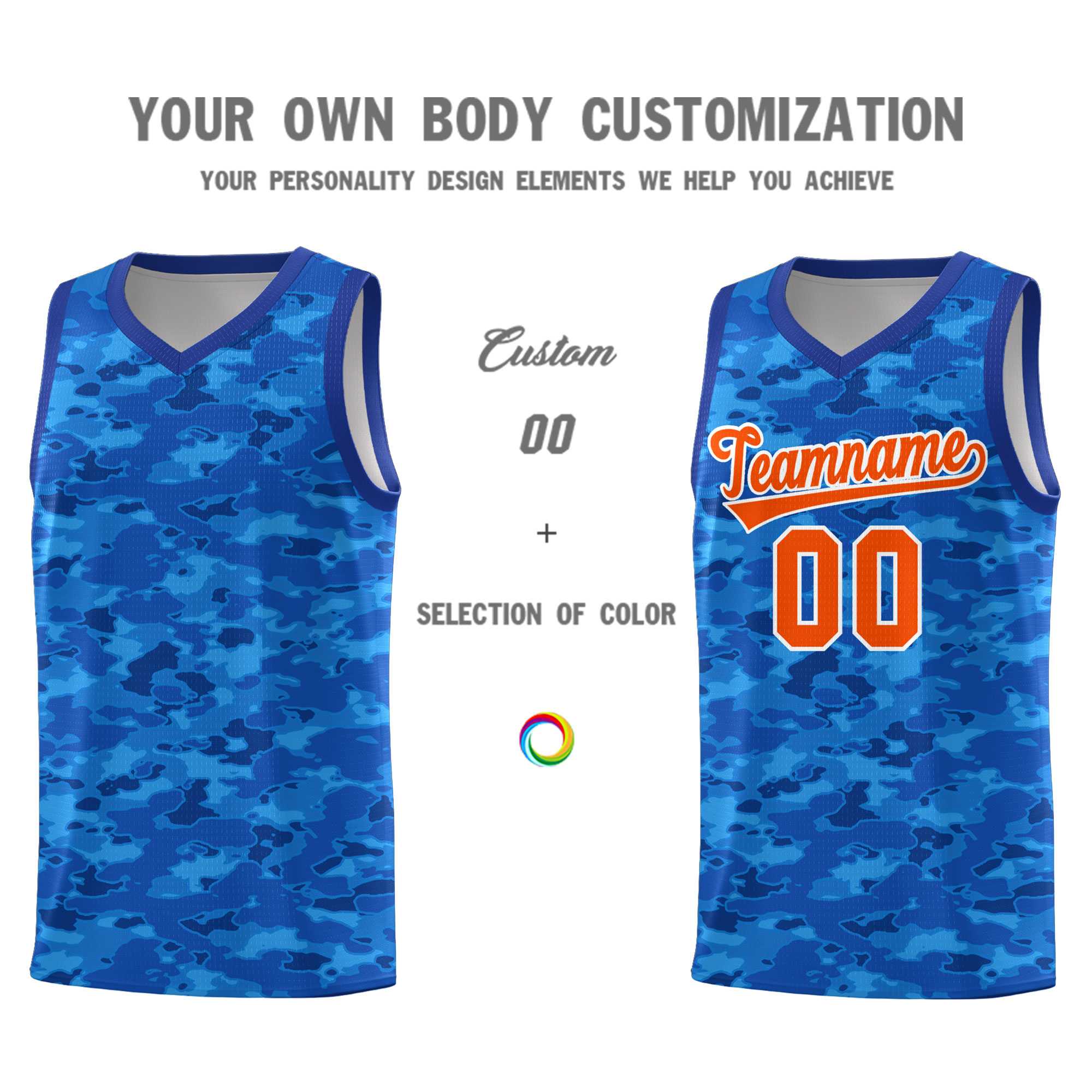 Custom Personalized Camo Sets Sports Uniform Basketball Jersey