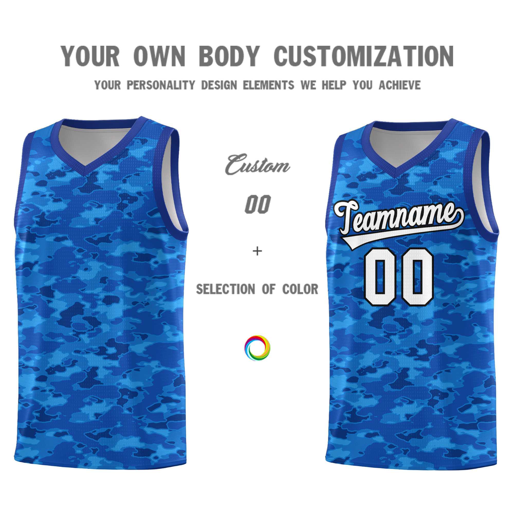 Custom Personalized Camo Sets Sports Uniform Basketball Jersey