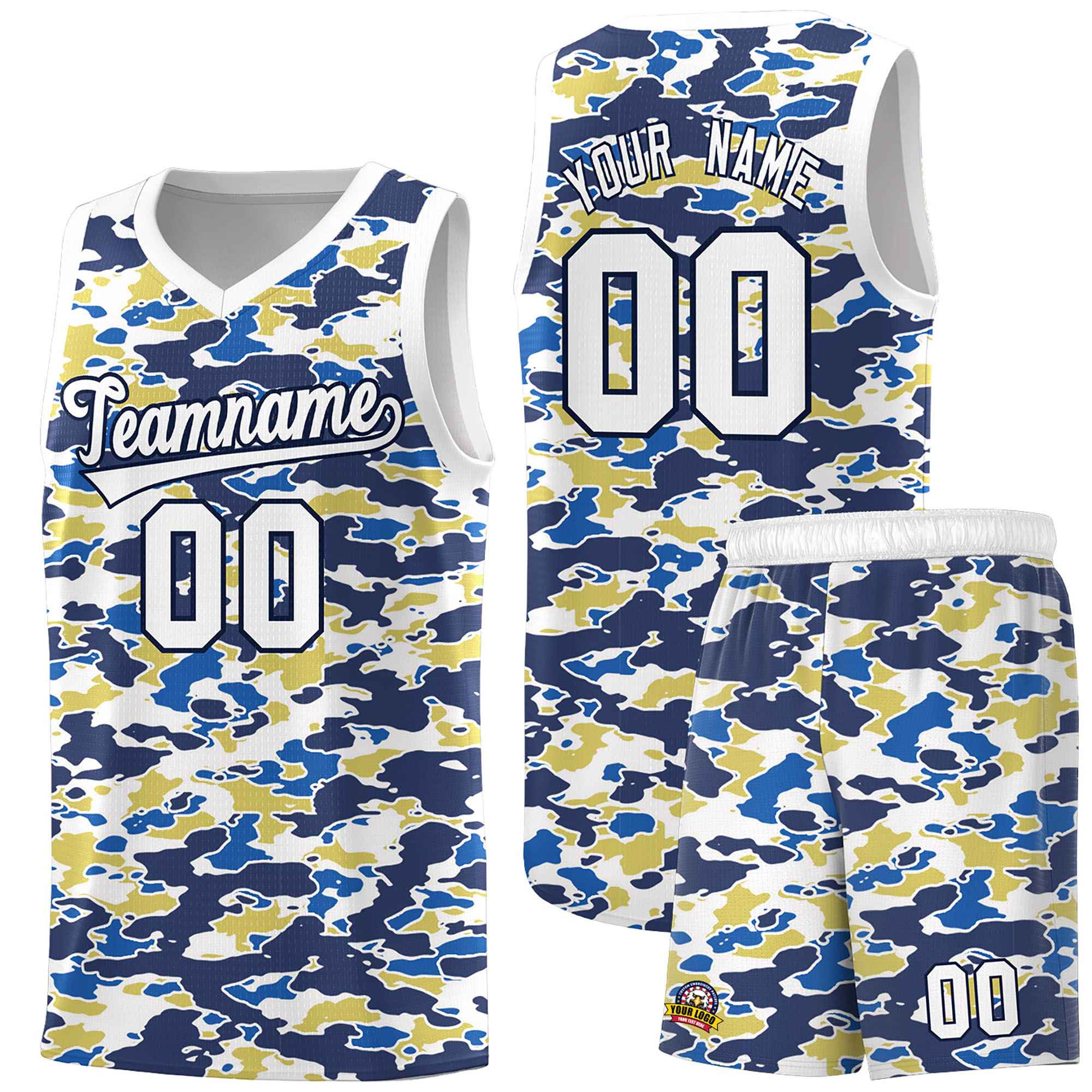 Custom Personalized Camo Sets Sports Uniform Basketball Jersey