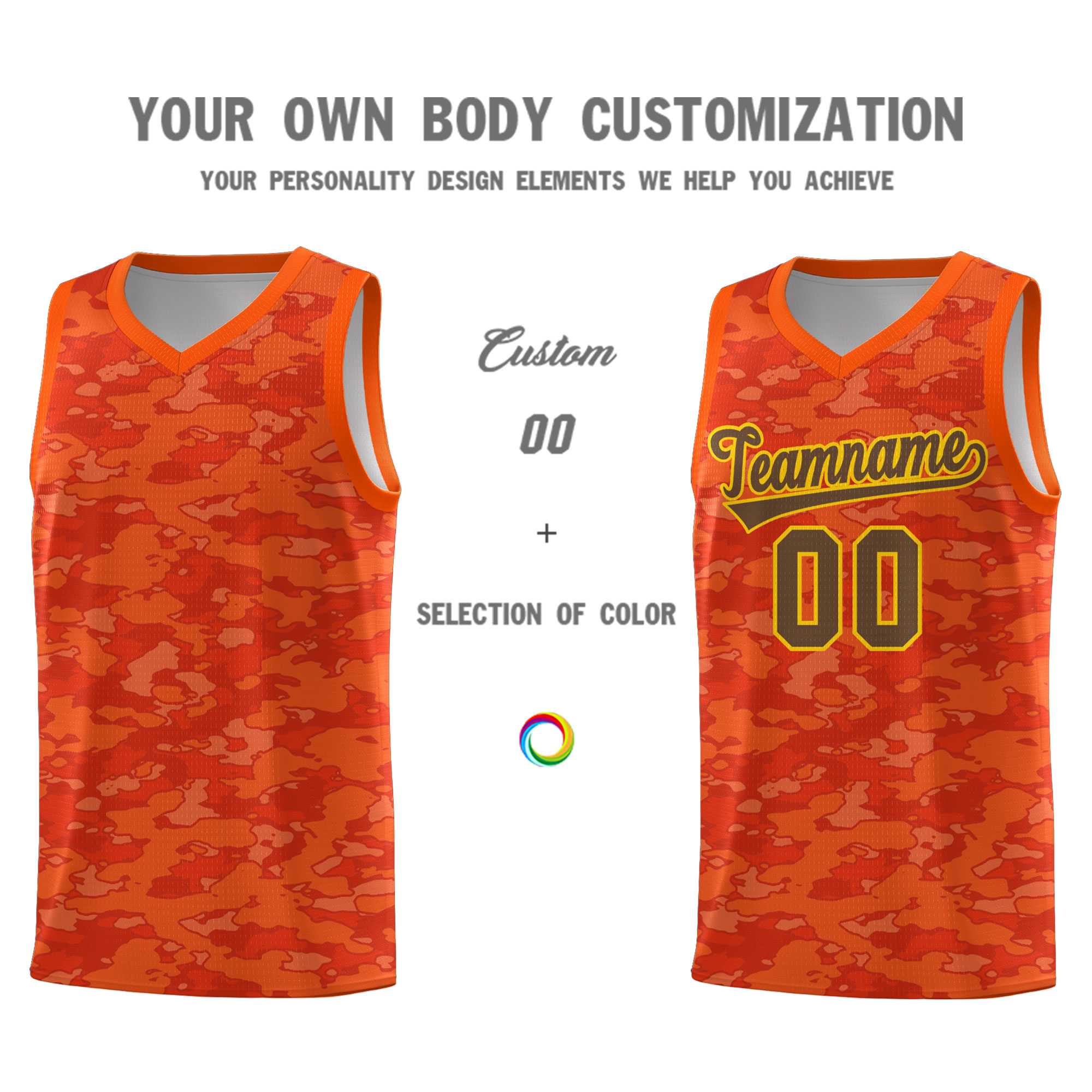 Custom Personalized Camo Sets Sports Uniform Basketball Jersey