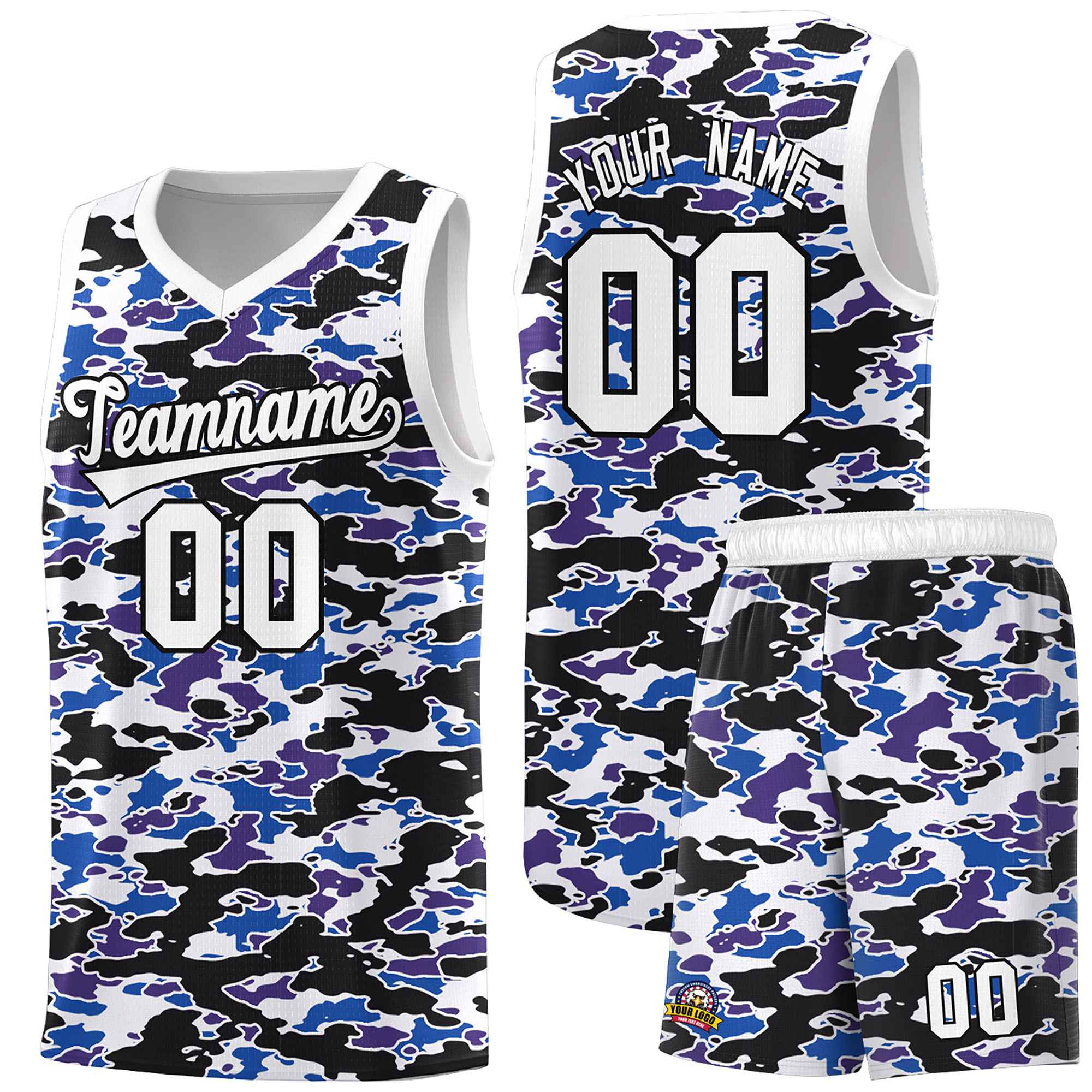 Custom Personalized Camo Sets Sports Uniform Basketball Jersey