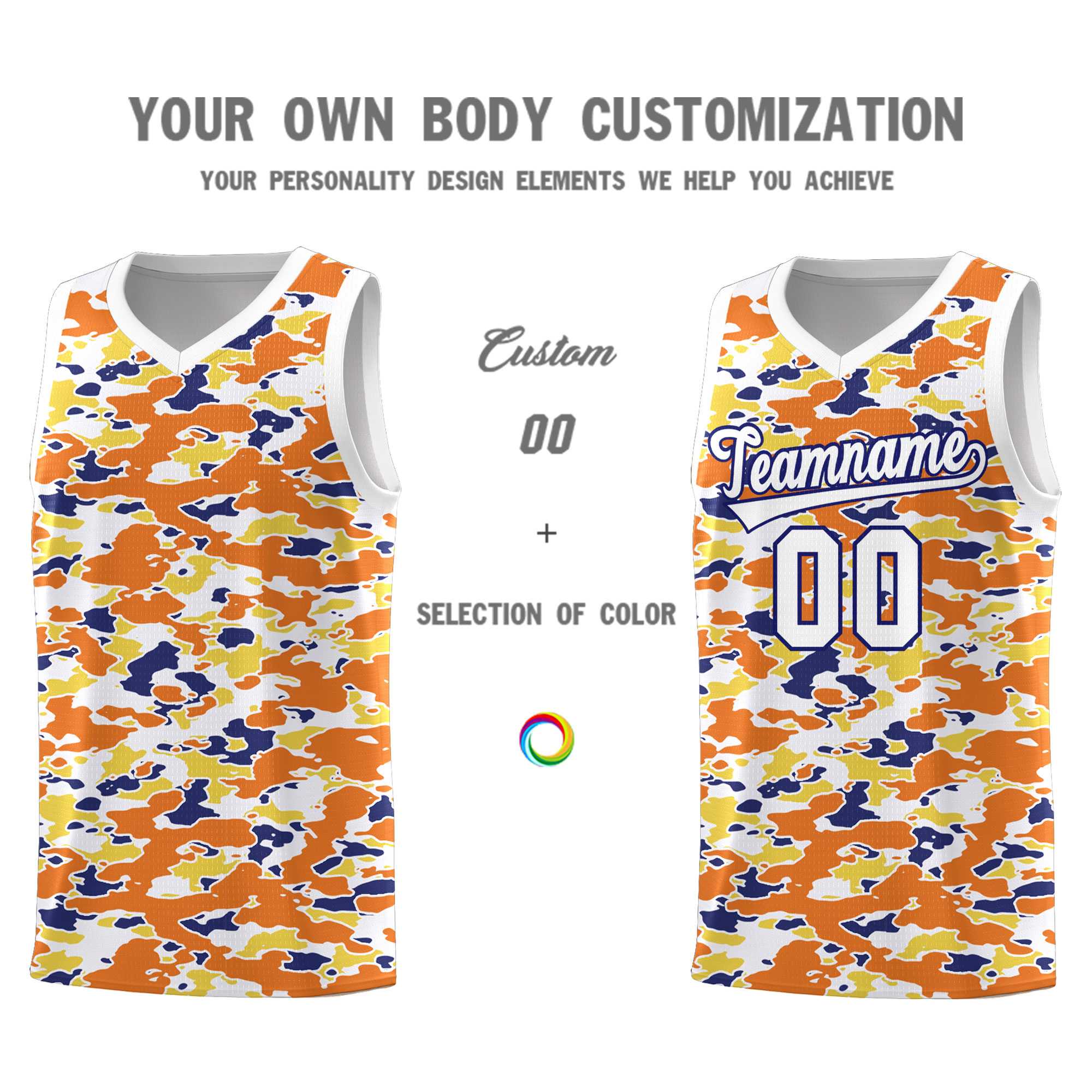 Custom Personalized Camo Sets Sports Uniform Basketball Jersey