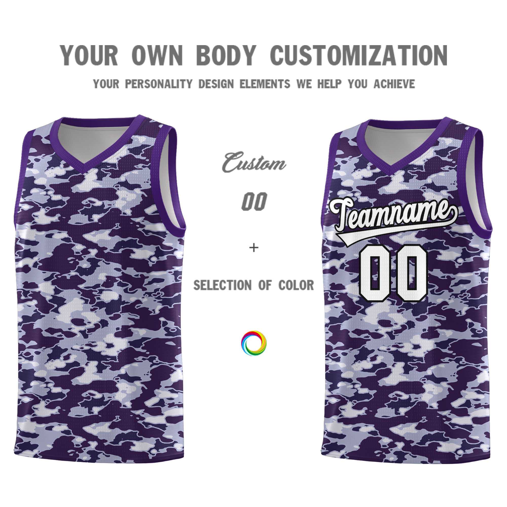 Custom Personalized Camo Sets Sports Uniform Basketball Jersey