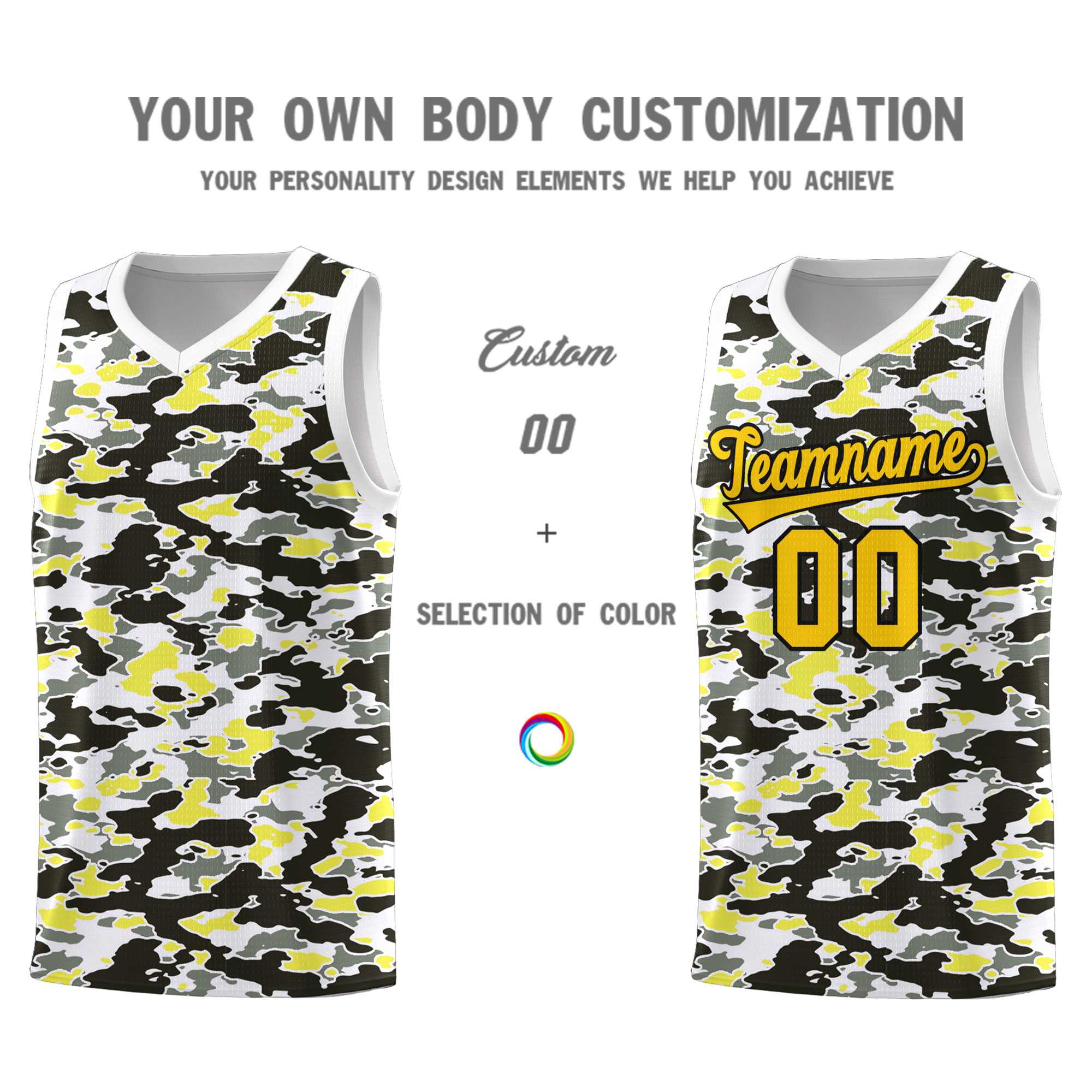 Custom Personalized Camo Sets Sports Uniform Basketball Jersey