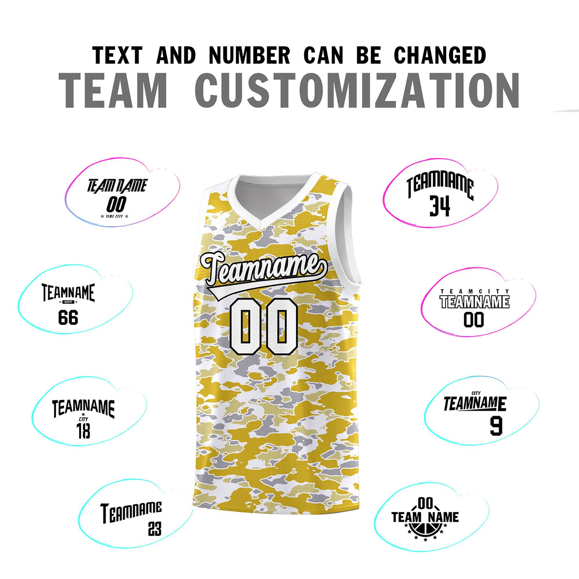 Custom Personalized Camo Sets Sports Uniform Basketball Jersey