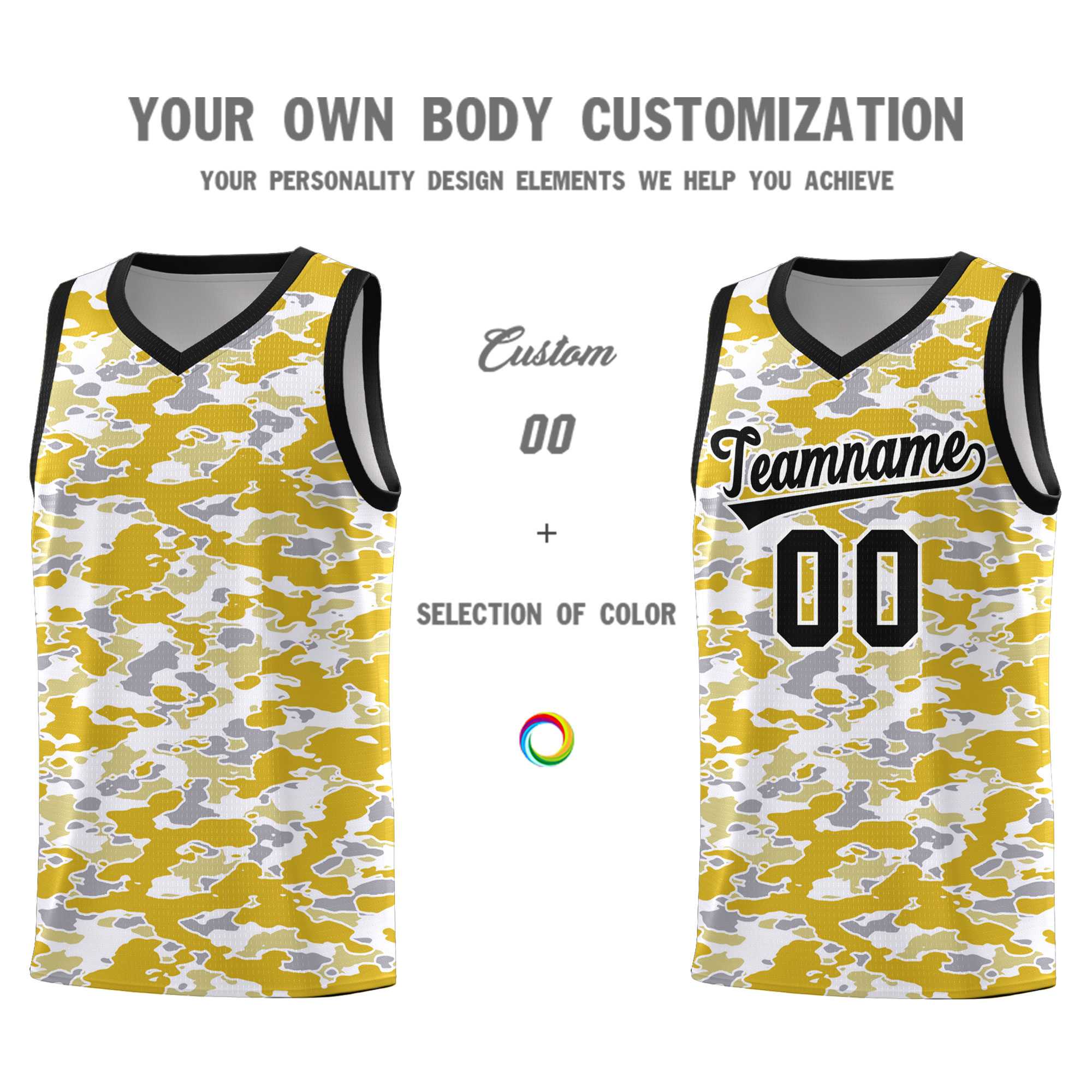 Custom Personalized Camo Sets Sports Uniform Basketball Jersey