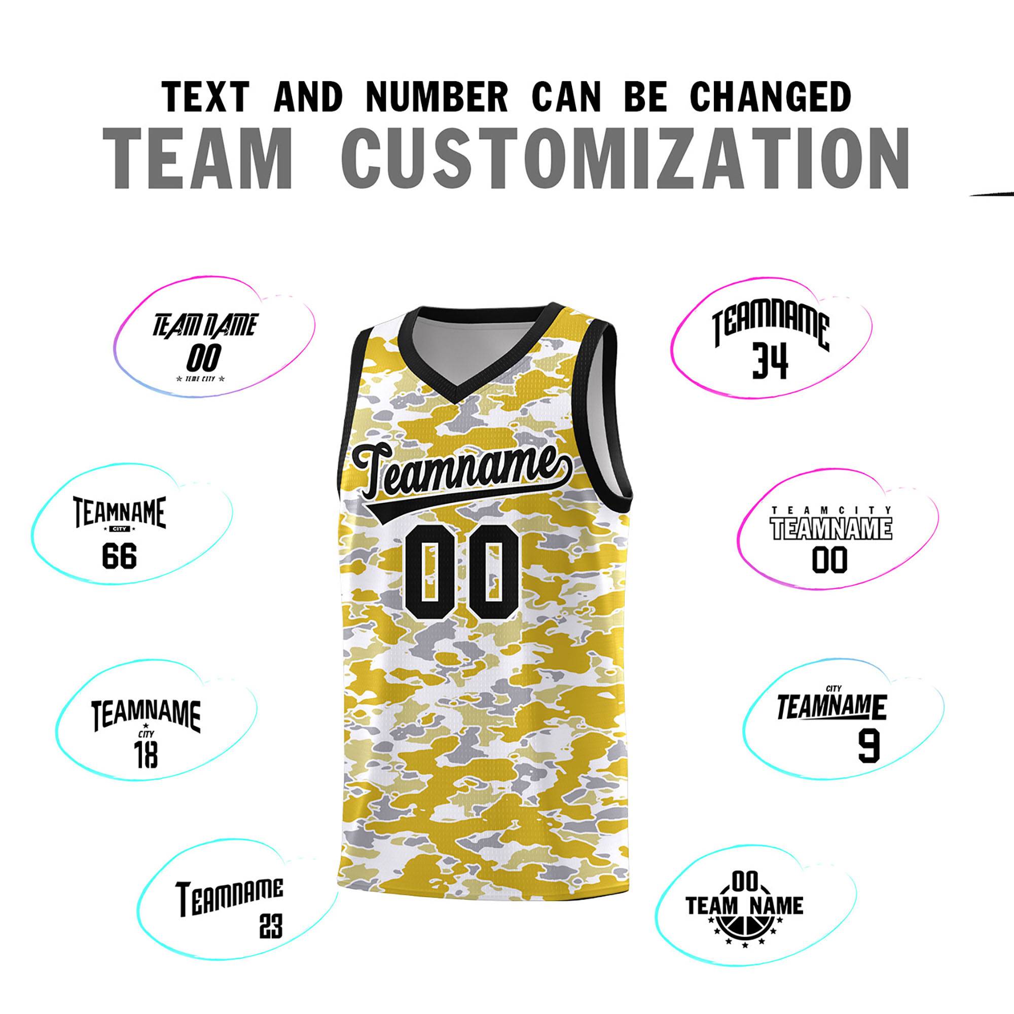 Custom Personalized Camo Sets Sports Uniform Basketball Jersey