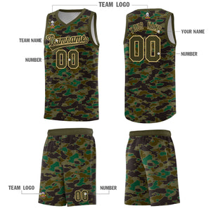 Custom Personalized Camo Sets Sports Uniform Basketball Jersey