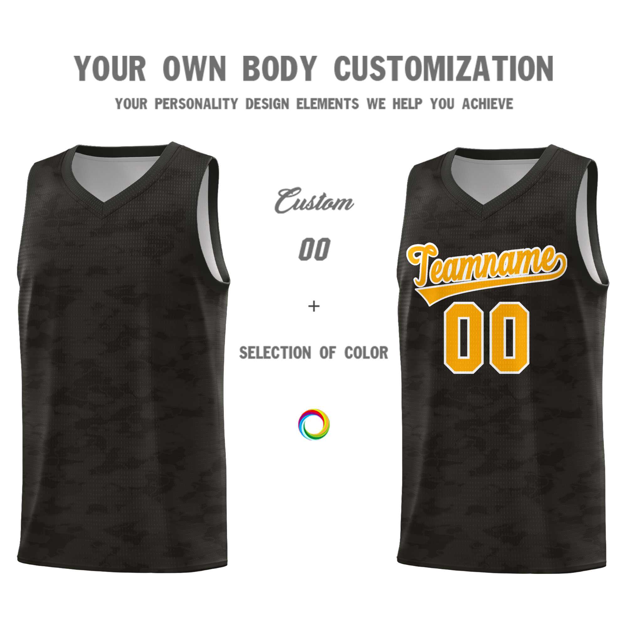 Custom Personalized Camo Sets Sports Uniform Basketball Jersey